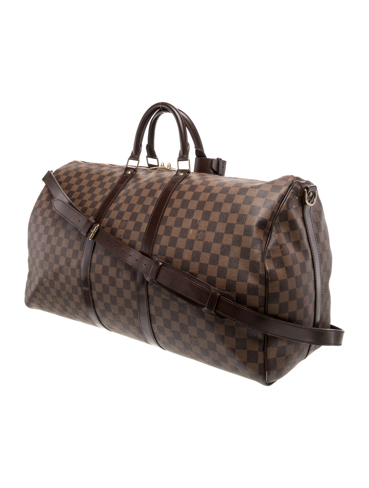 Louis Vuitton Damier Ebene Keepall Bandouliere 55 Vintage