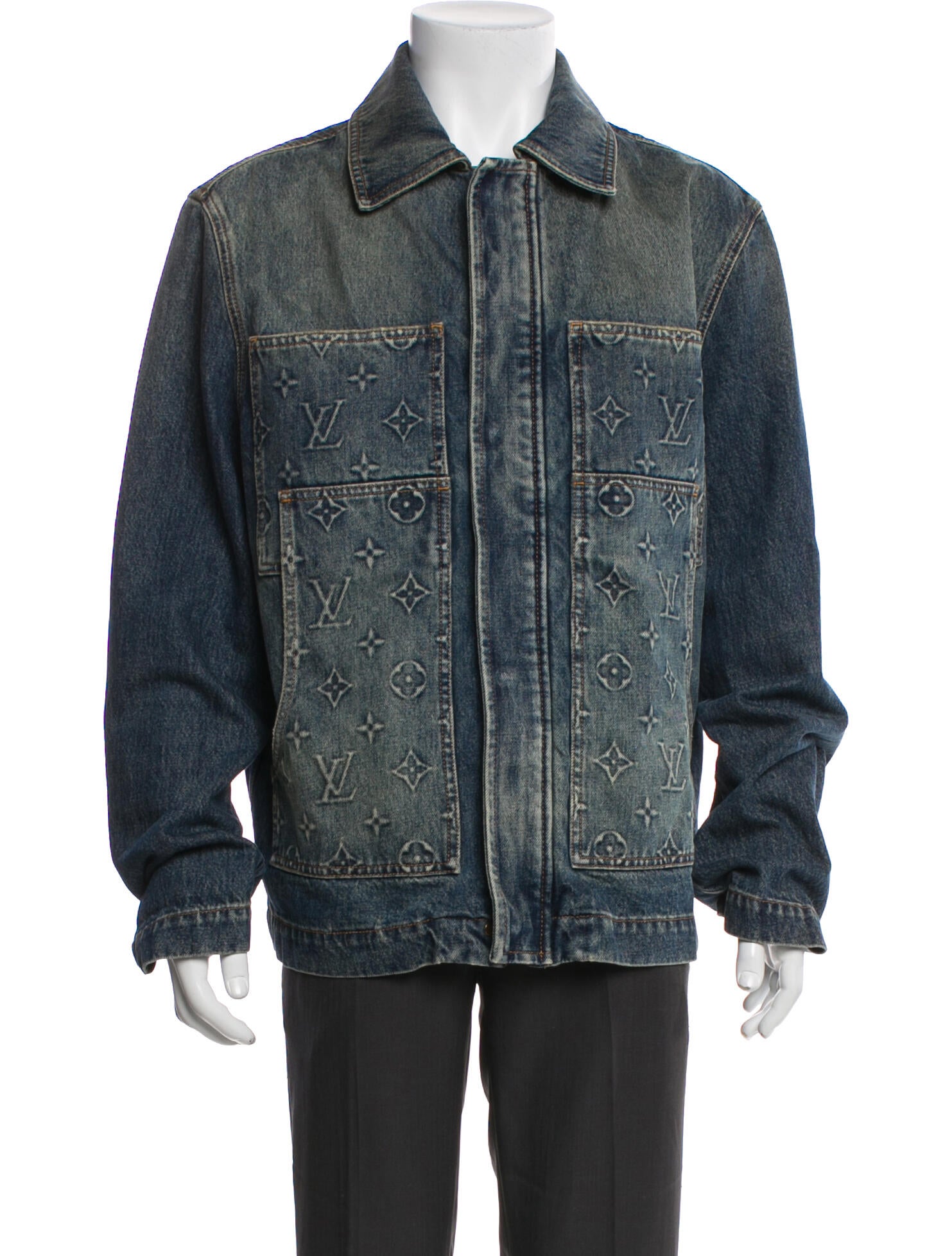 Louis Vuitton 2023 LV Monogram Denim Jacket w/ Tags