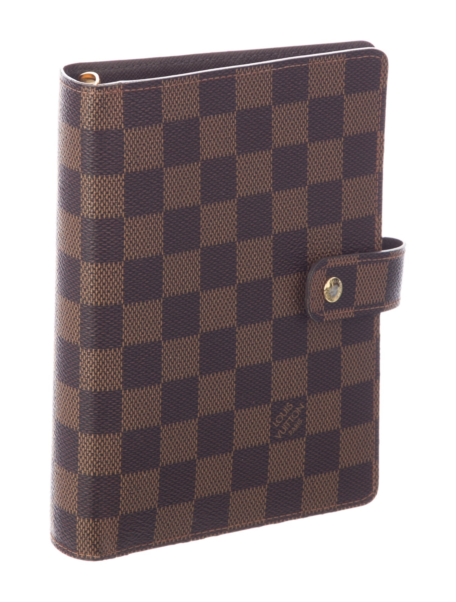 Louis Vuitton Damier Ebene Medium Ring Agenda Cover