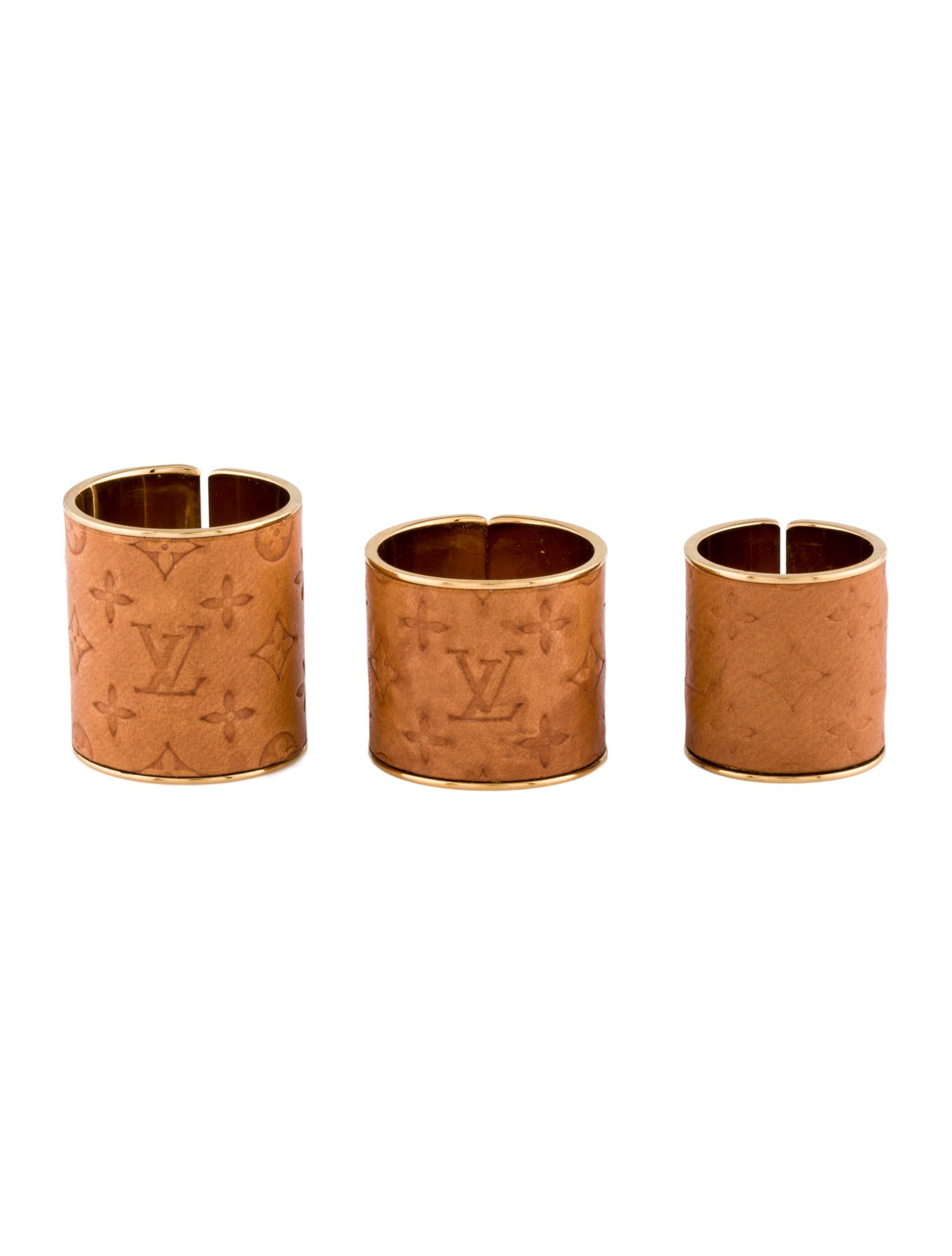 Louis Vuitton Leather Monogram Ring Set