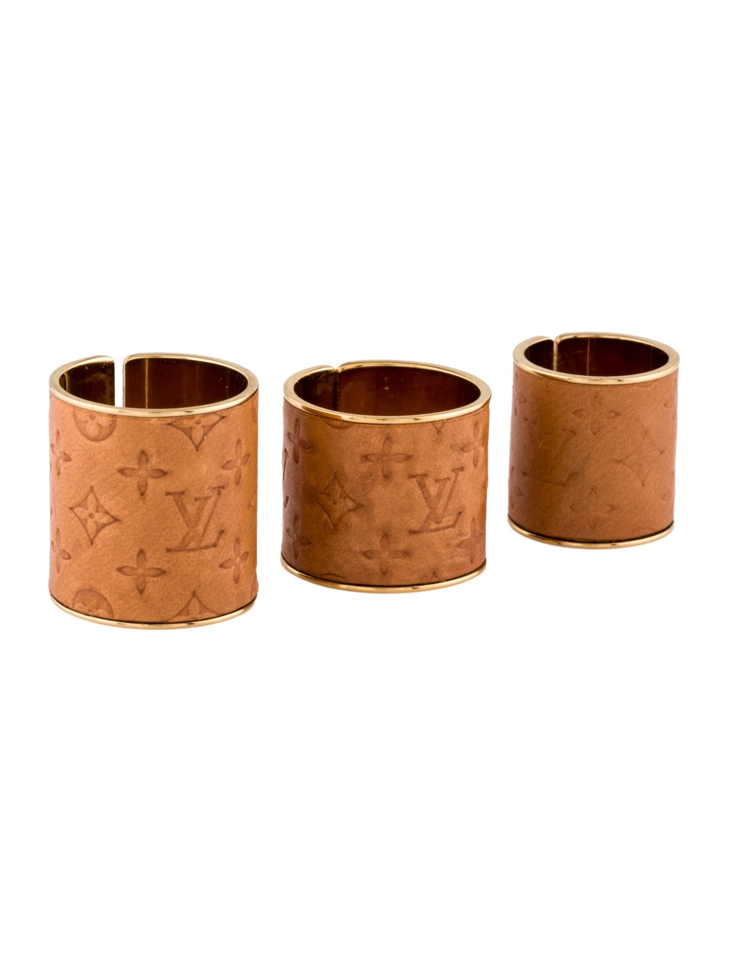 Louis Vuitton Leather Monogram Ring Set