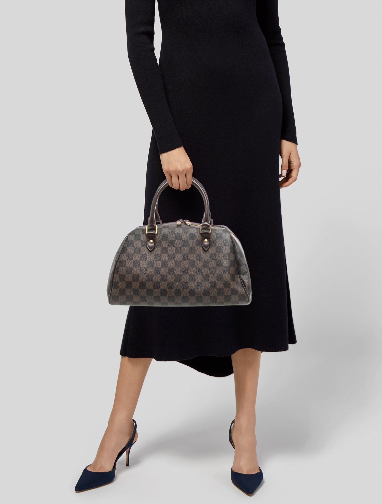 Louis Vuitton Damier Ebene Ribera Handbag MM