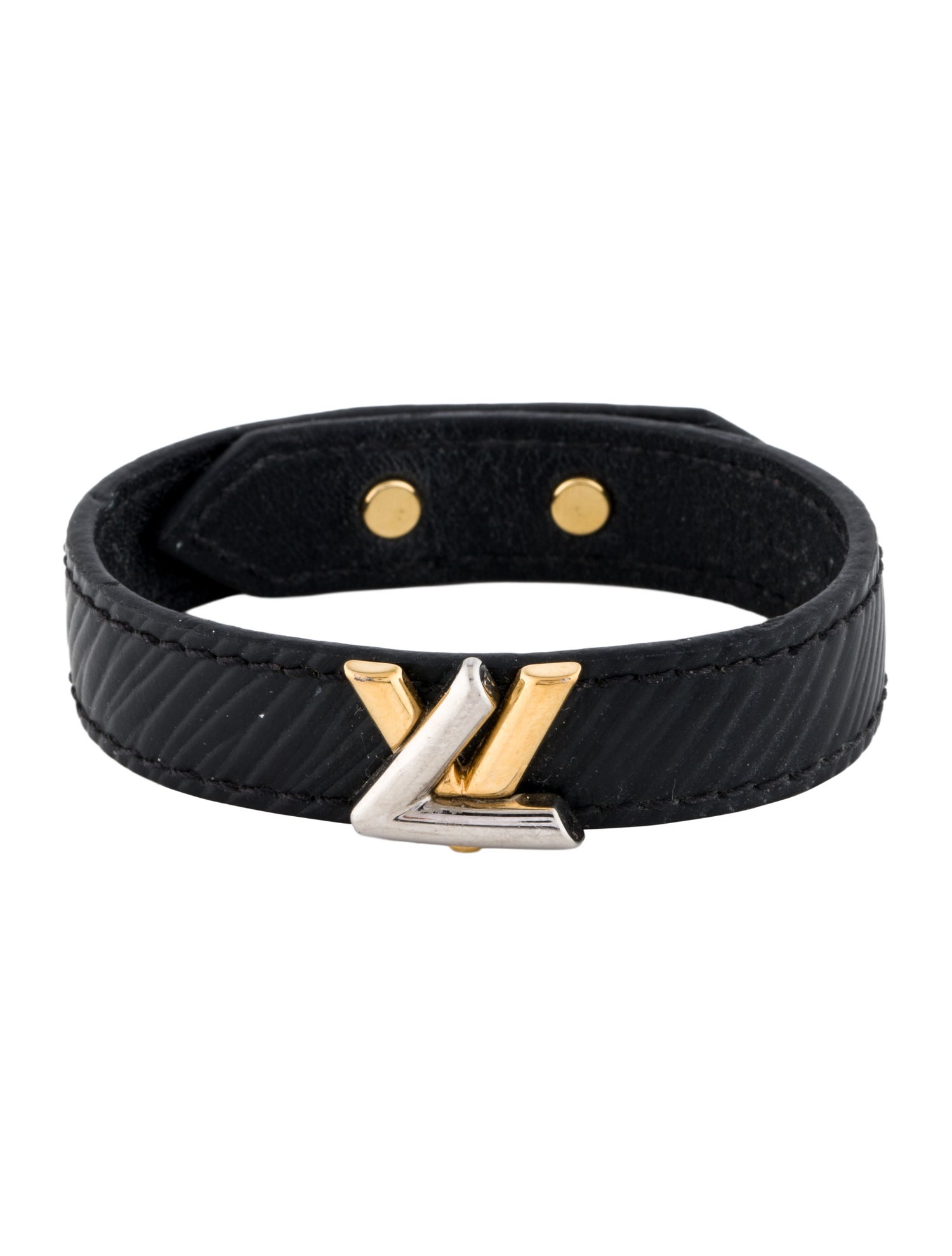 Louis Vuitton Leather LV Twist Bracelet