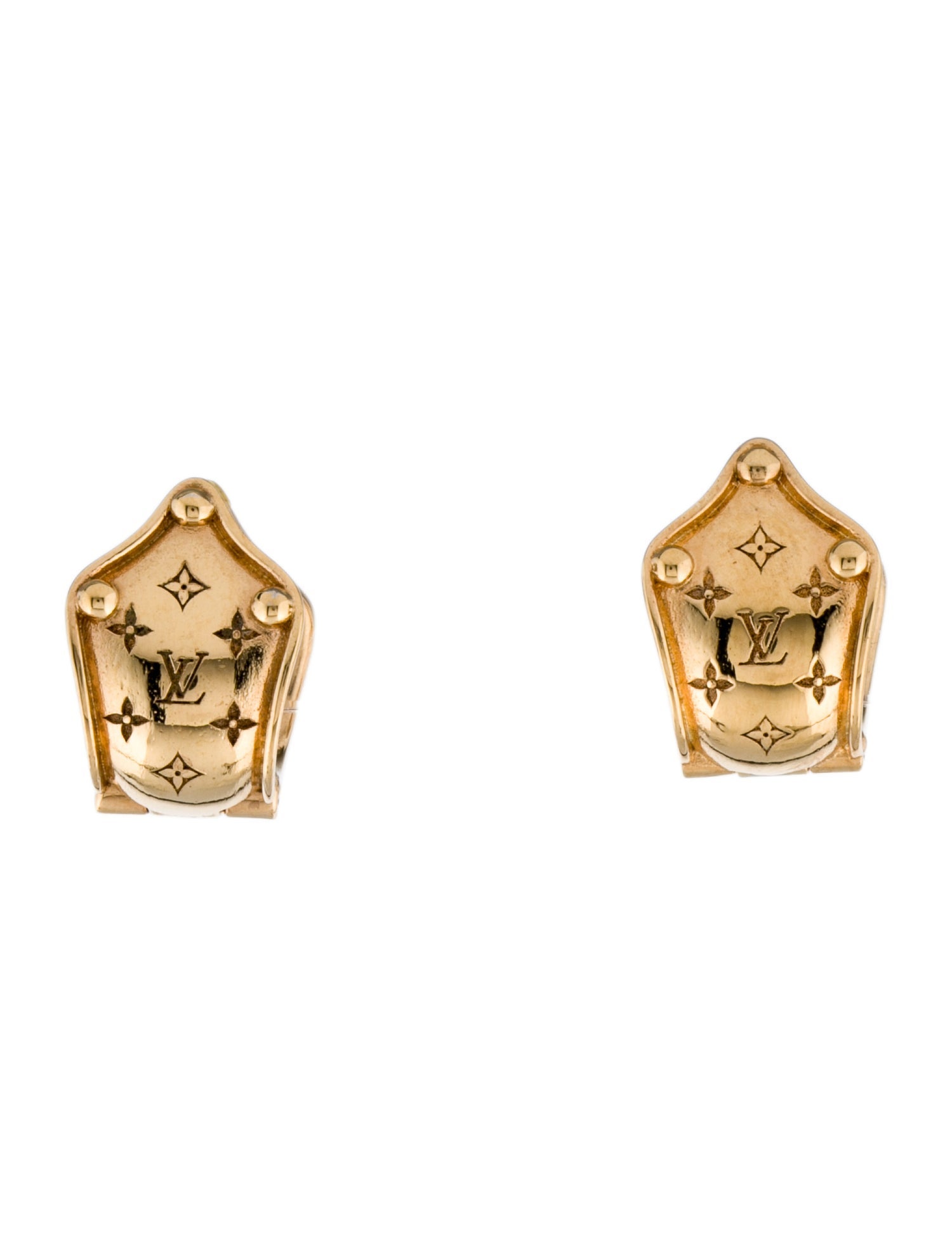 Louis Vuitton Nanogram Clip Earrings