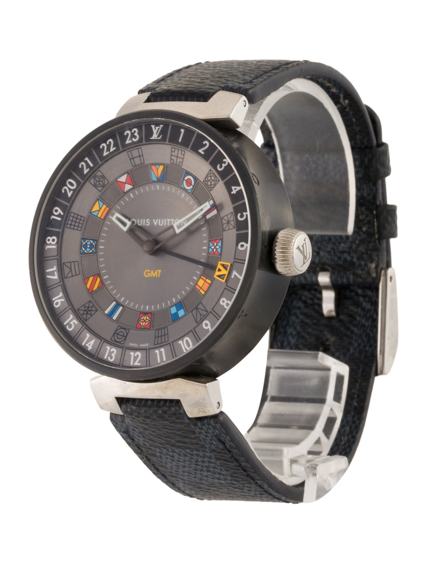 Louis Vuitton Tambour dual Time Watch