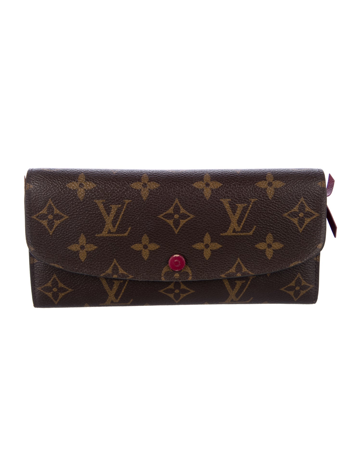 Louis Vuitton LV Monogram Coated Canvas Emilie Wallet