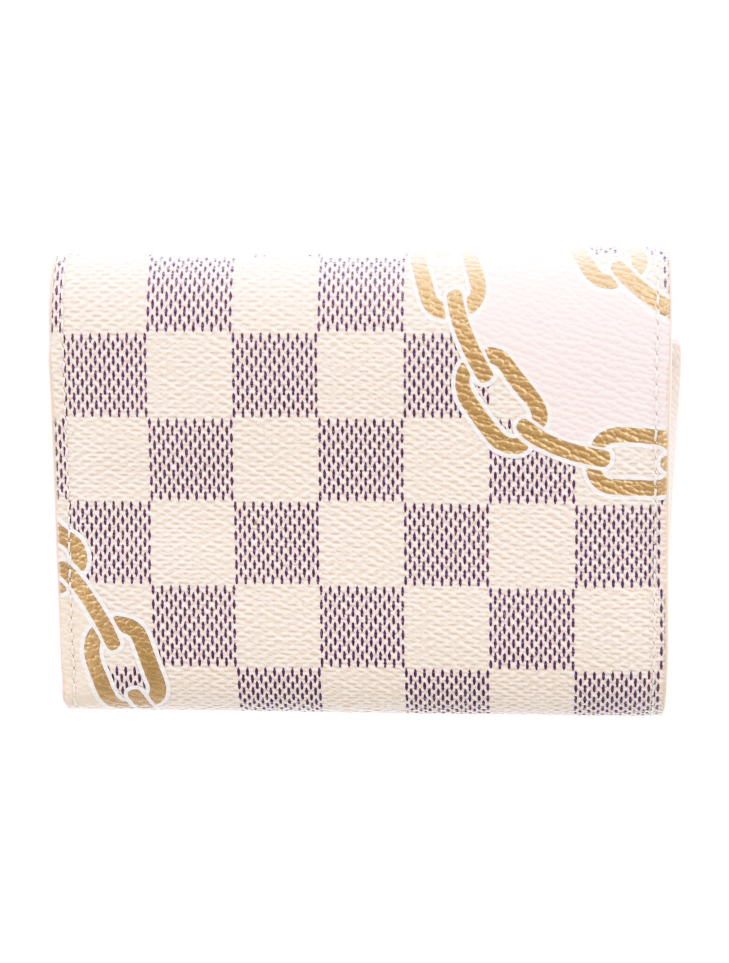 Louis Vuitton Damier Azur Pattern Coated Canvas Victorine Wallet
