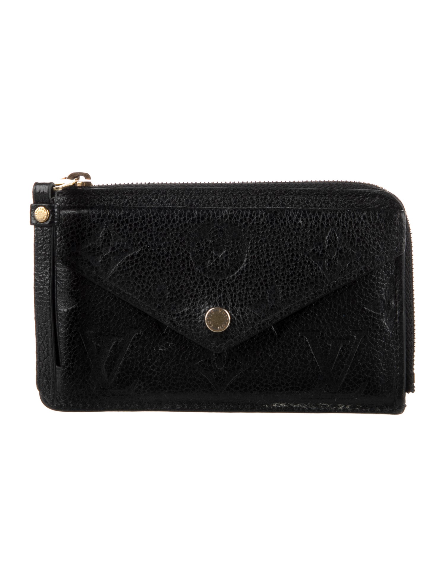 Louis Vuitton LV Monogram Empreinte Leather Card Holder Recto Verso