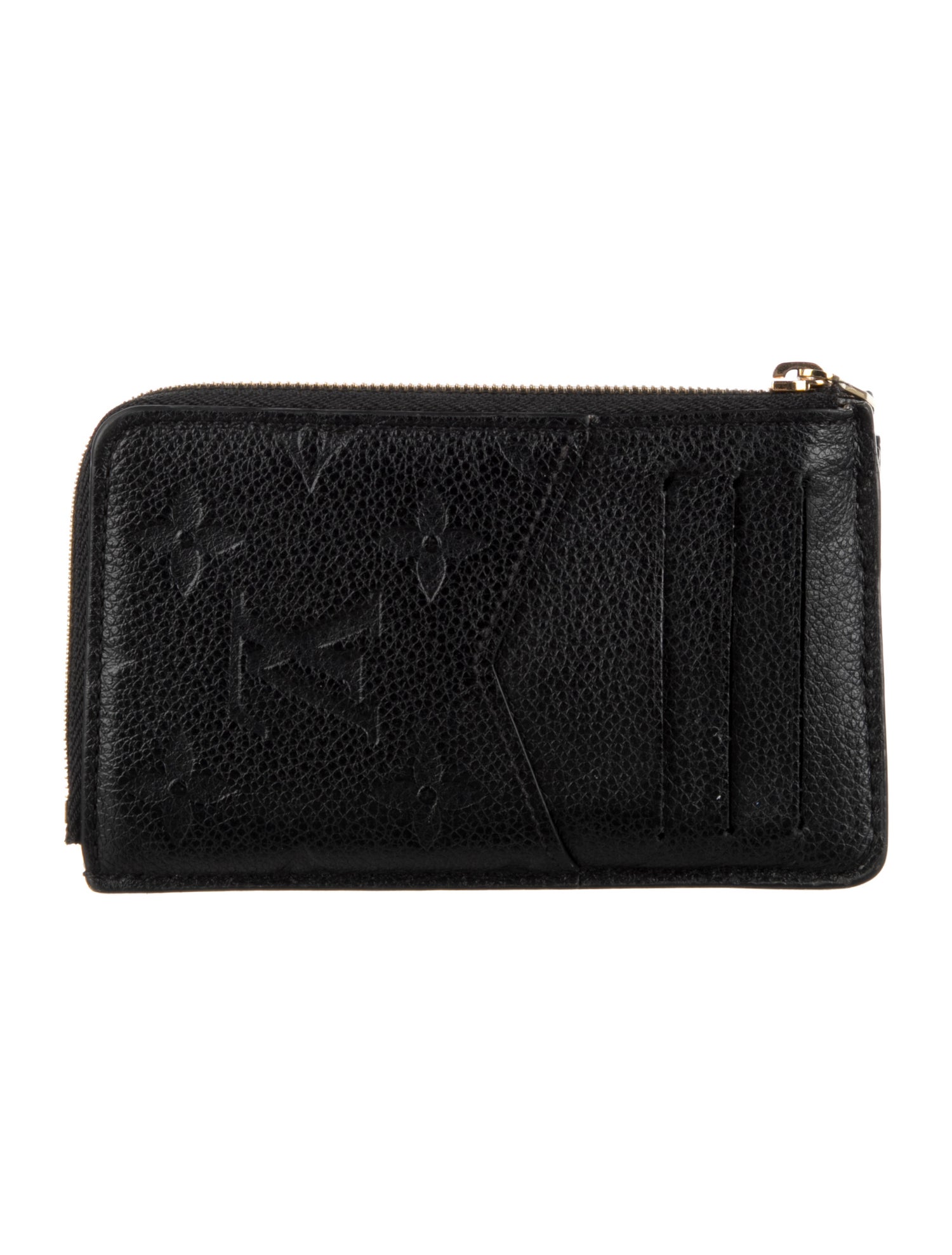 Louis Vuitton LV Monogram Empreinte Leather Card Holder Recto Verso