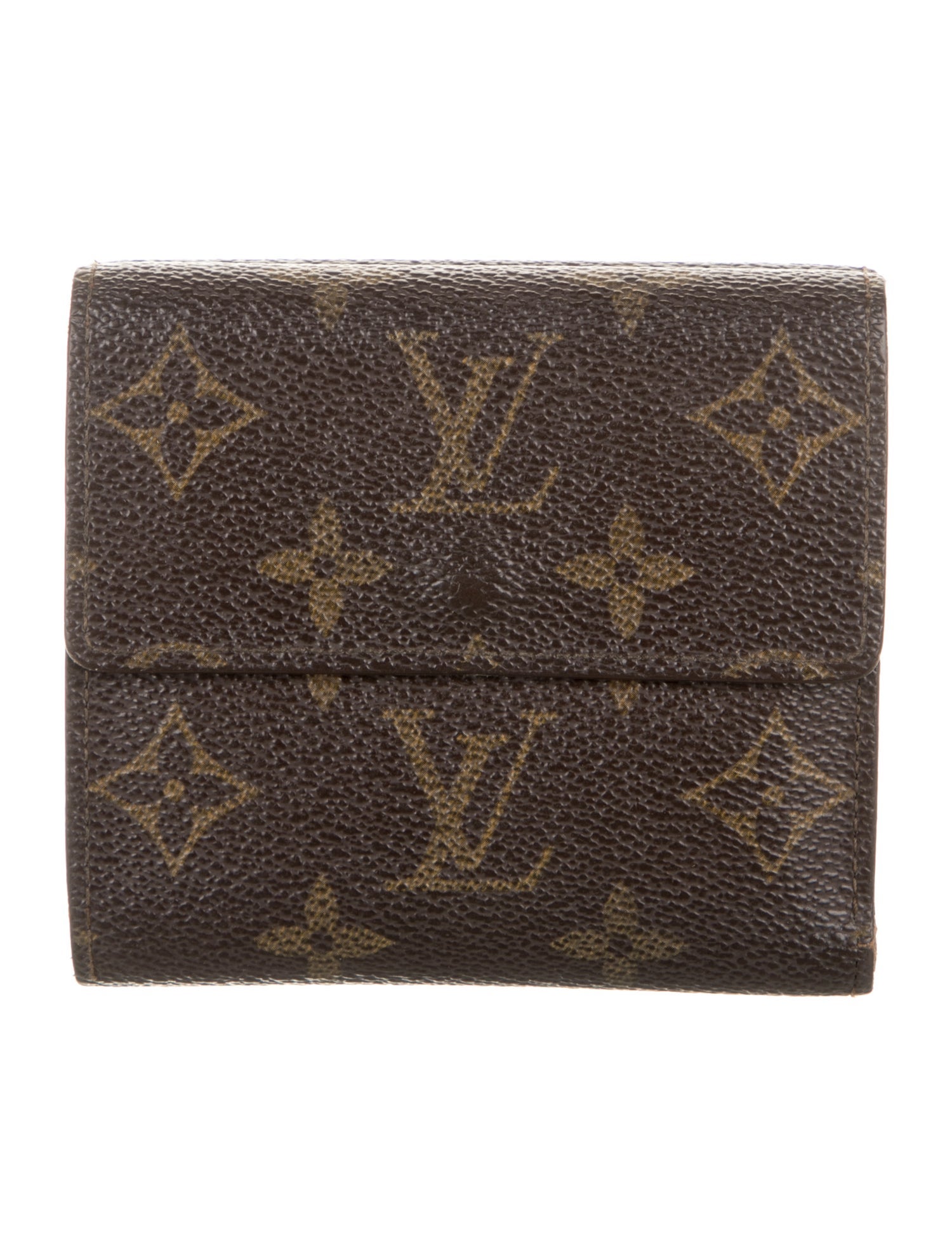 Louis Vuitton LV Monogram Coated Canvas Elise Wallet