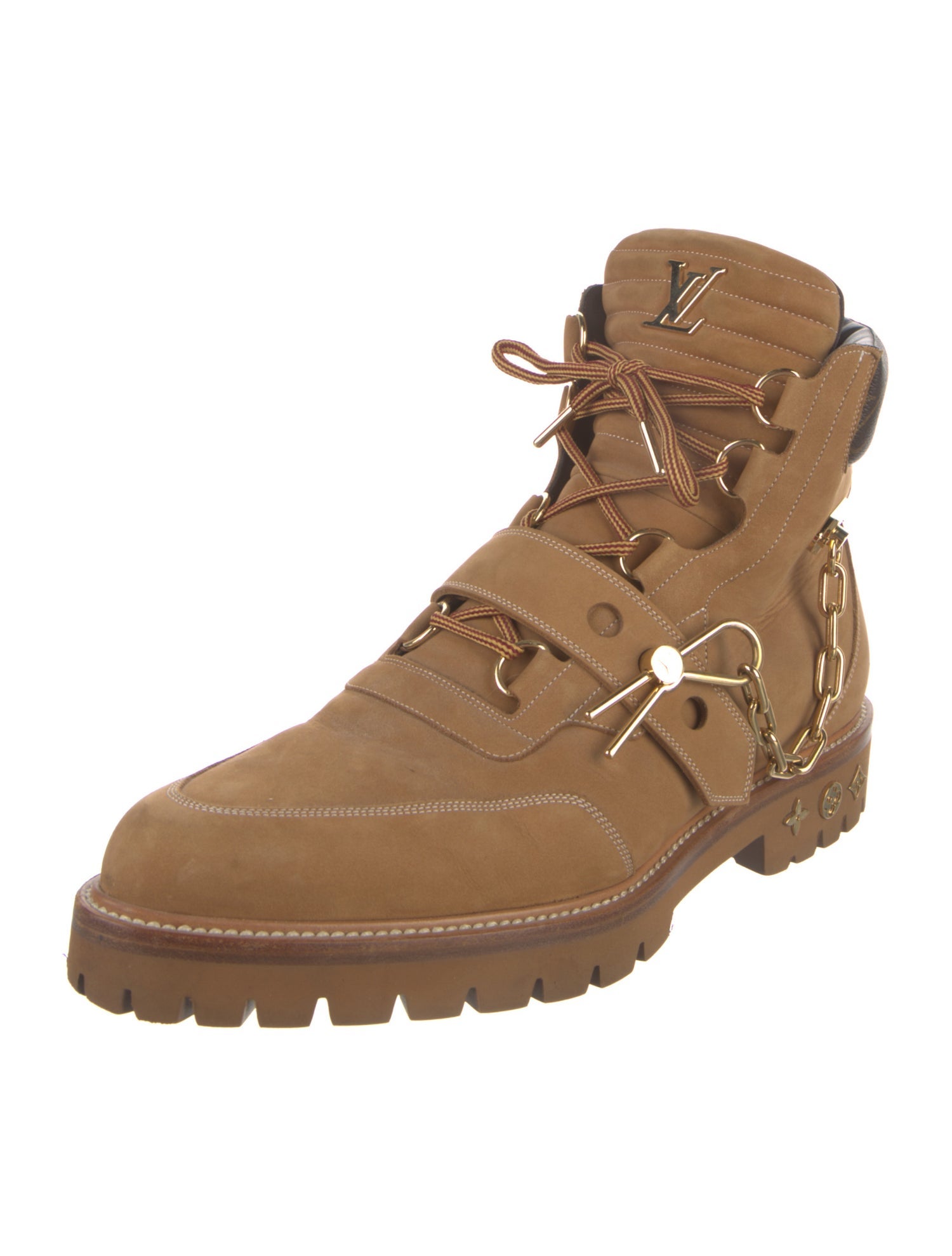 Louis Vuitton LV Monogram Suede Hiking Boots