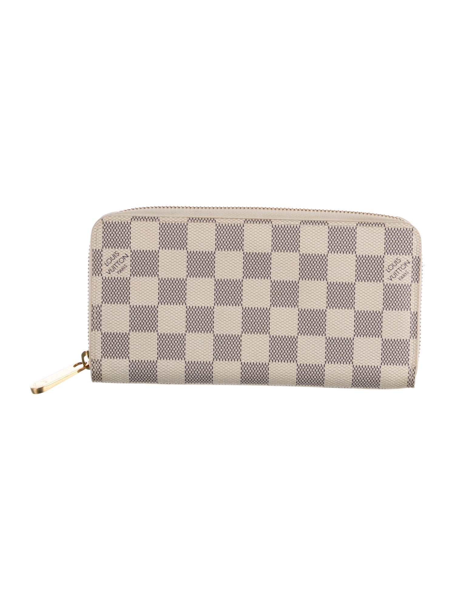 Louis Vuitton Damier Azur Pattern Coated Canvas Zippy Wallet