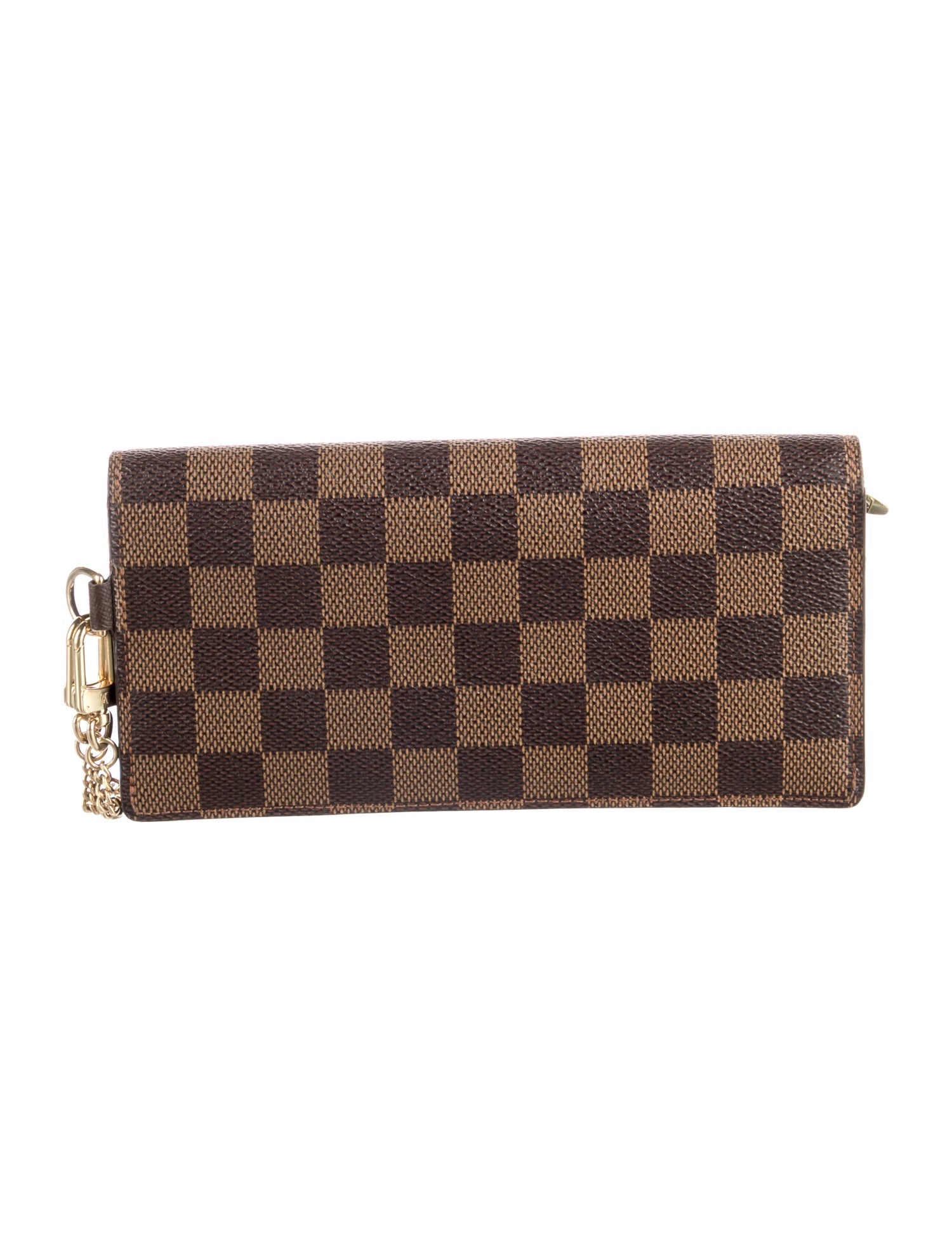 Louis Vuitton 2005 Damier Ebene Pattern International Wallet