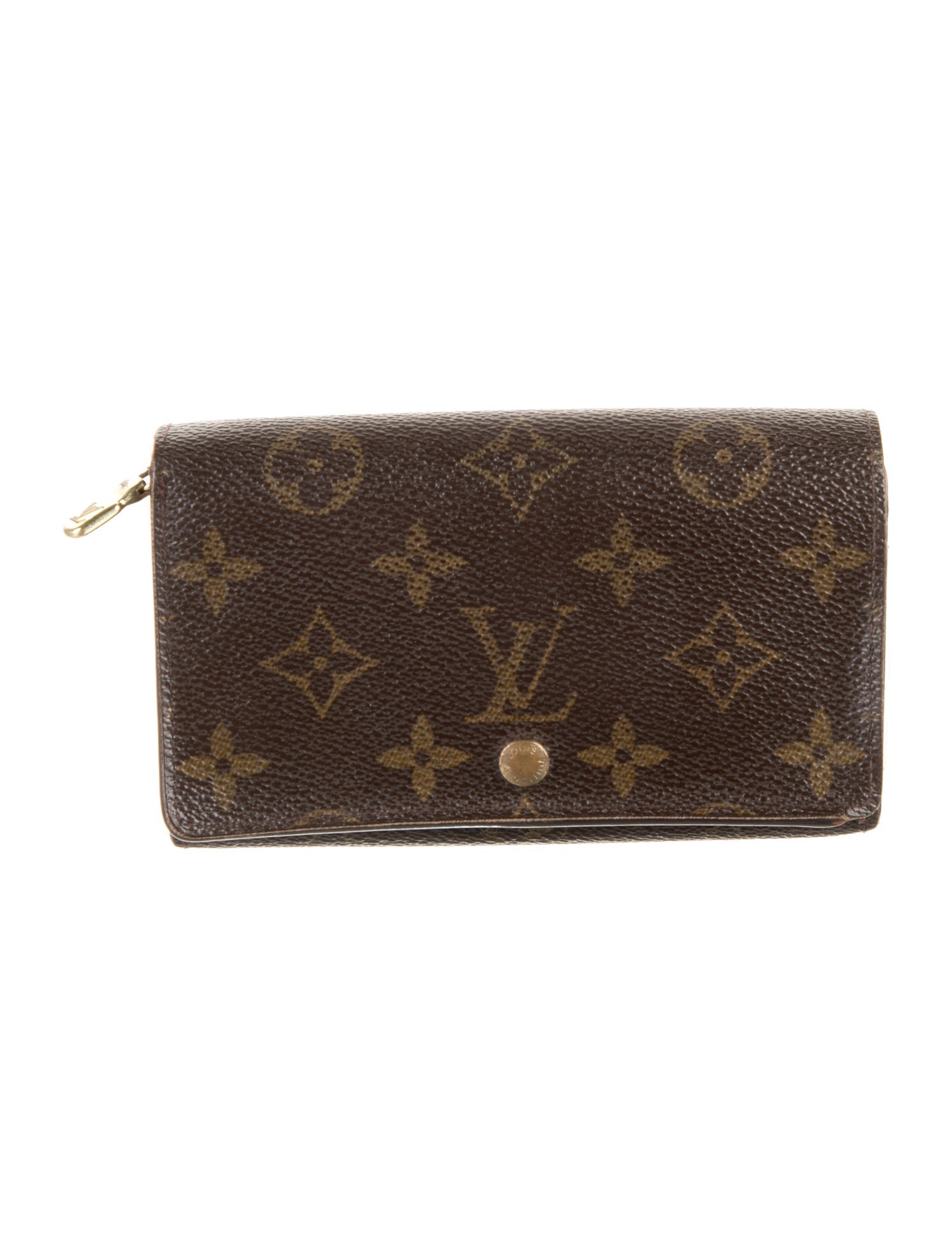 Louis Vuitton 2002 LV Monogram Porte-Monnaie Tresor Wallet