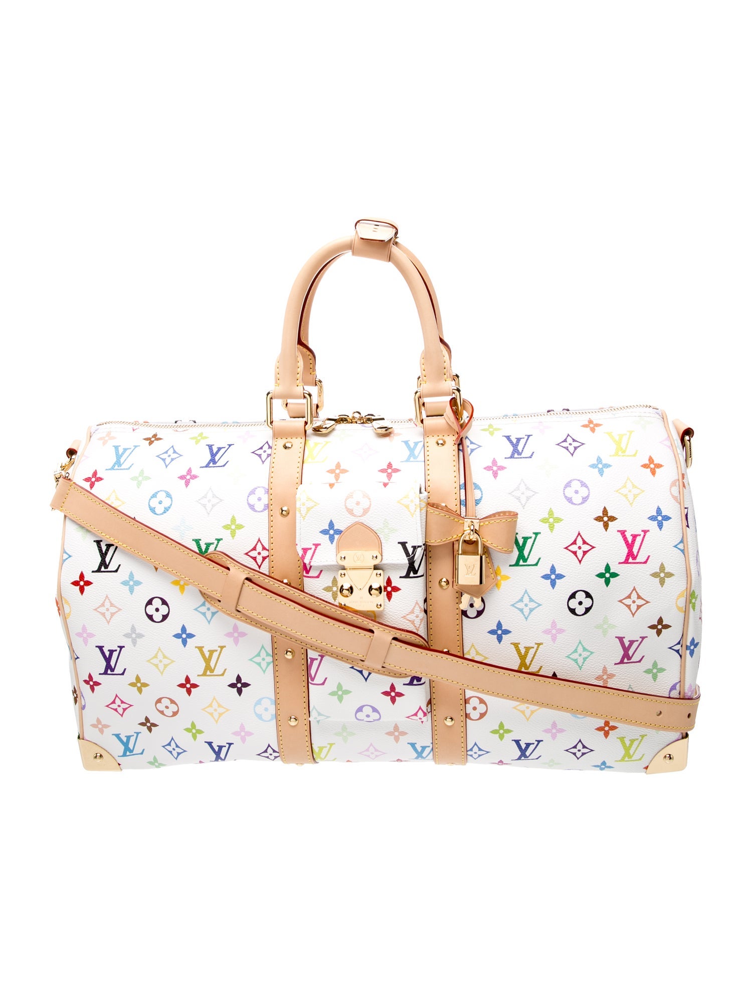 Louis Vuitton Multicolore Monogram Keepall Bandouliere 50