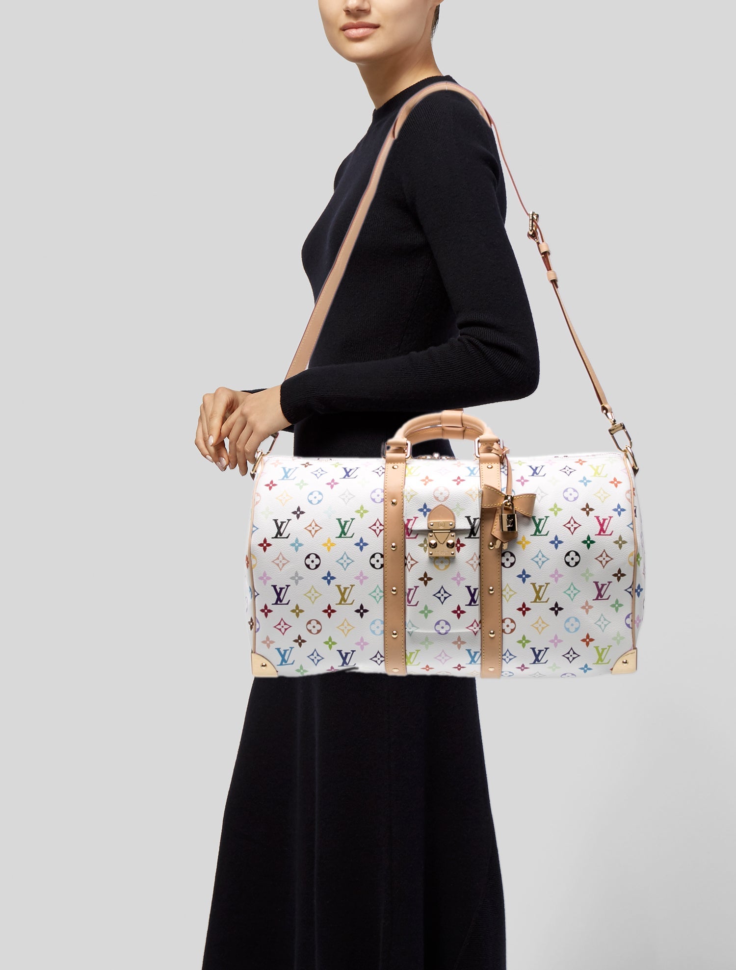 Louis Vuitton Multicolore Monogram Keepall Bandouliere 50