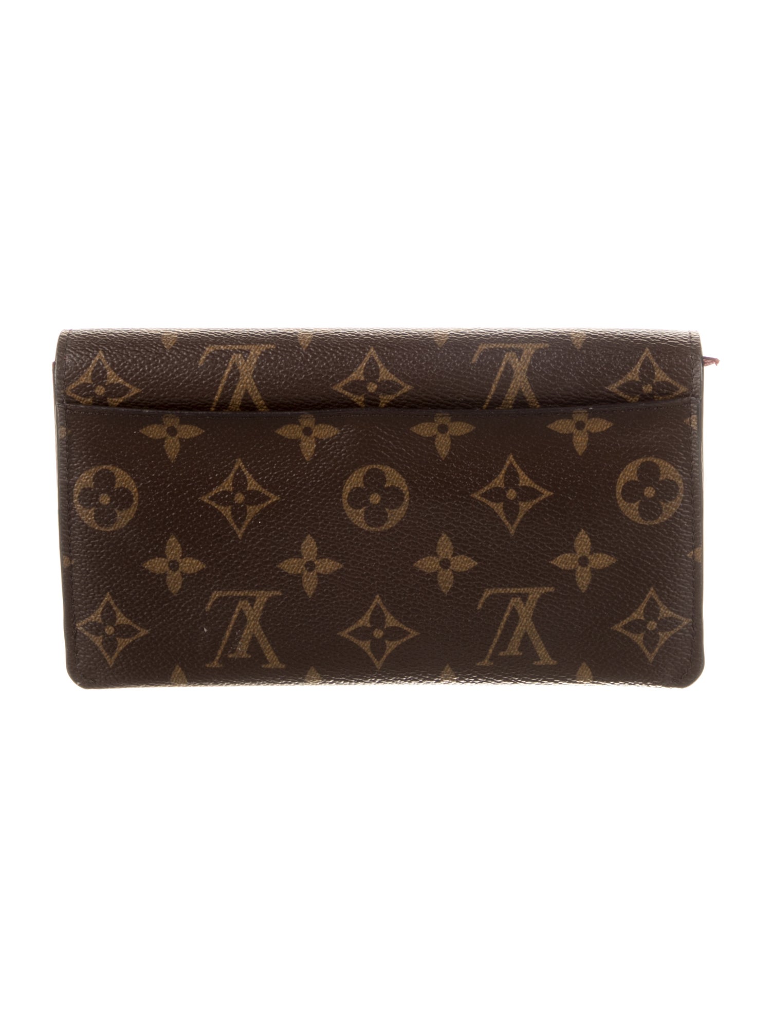 Louis Vuitton LV Monogram Coated Canvas Sarah Wallet