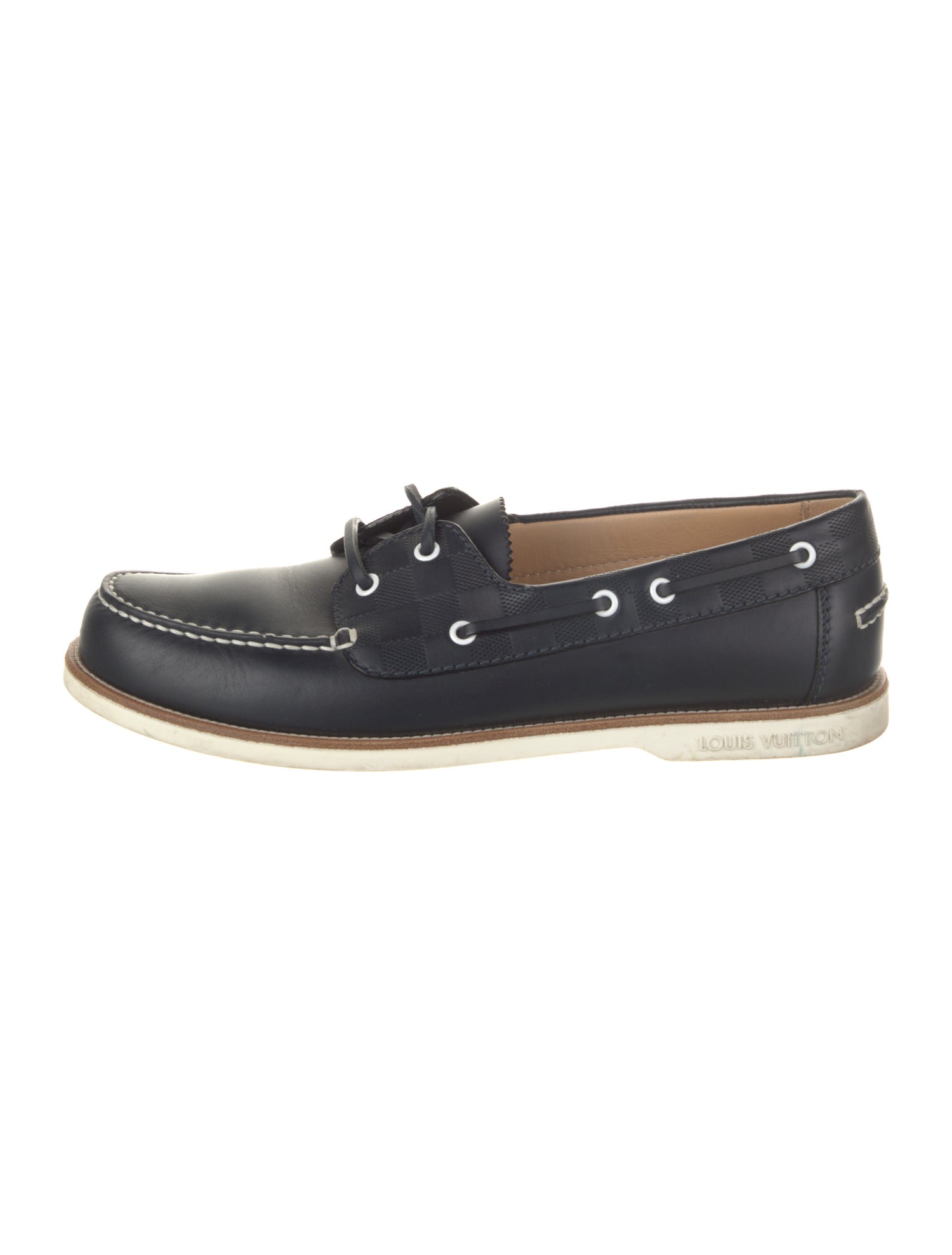 Louis Vuitton Leather Boat Shoes
