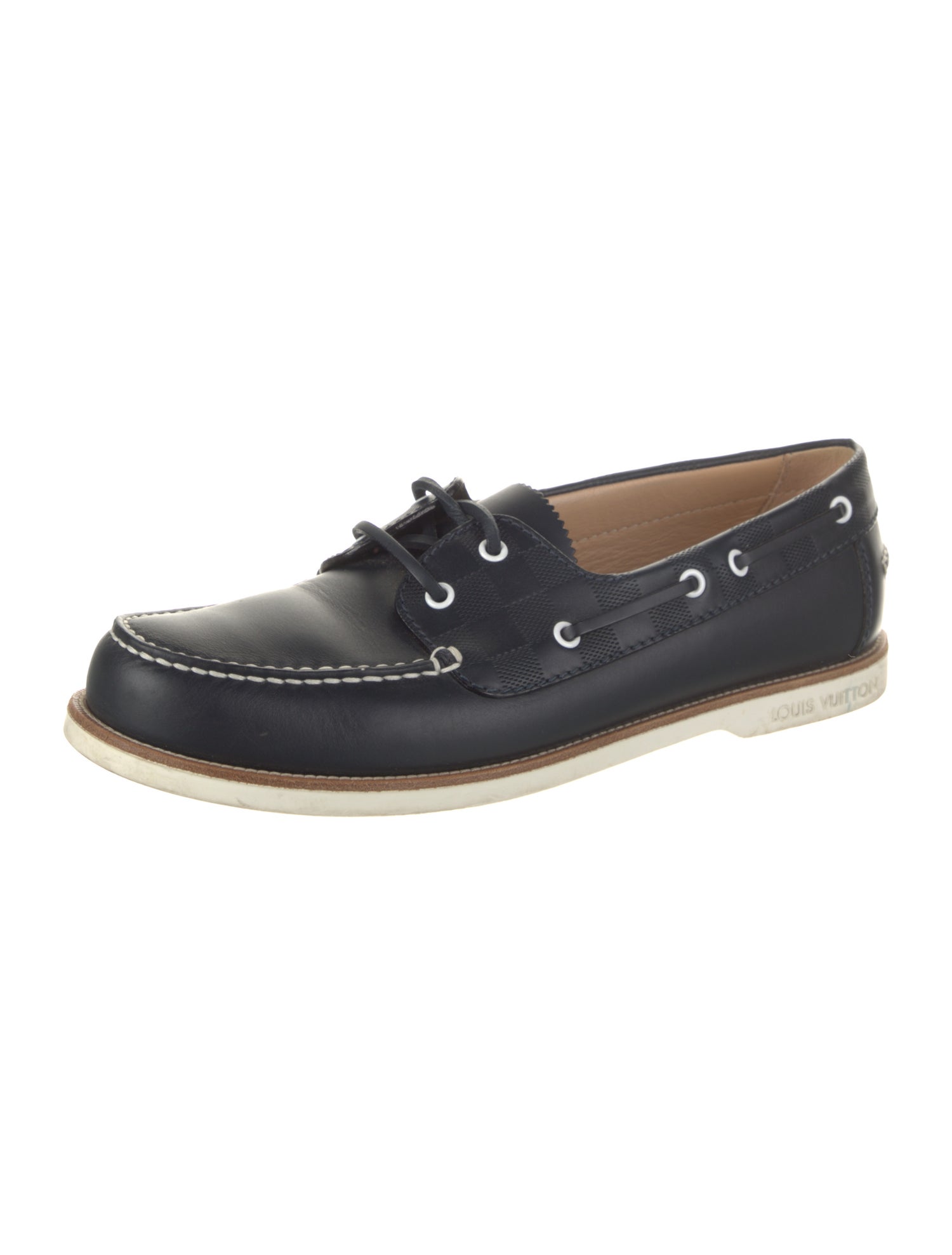 Louis Vuitton Leather Boat Shoes