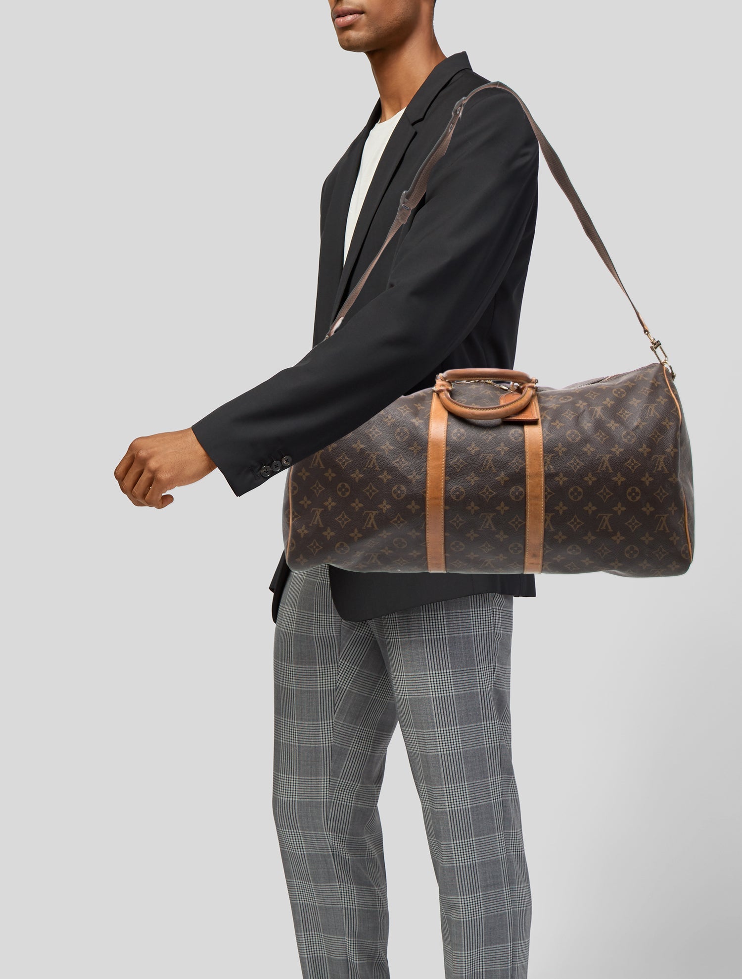 Louis Vuitton LV Monogram Keepall Bandouliere 55 Vintage