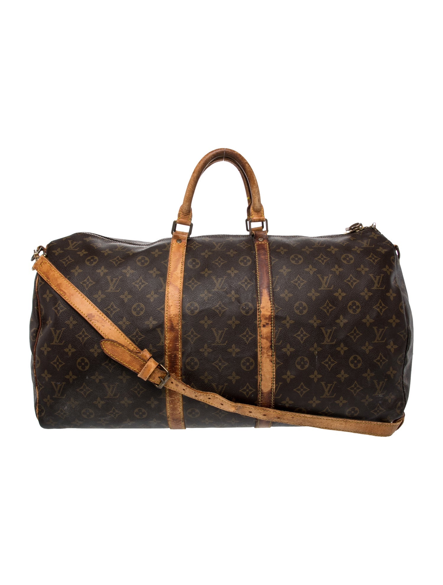 Louis Vuitton LV Monogram Keepall Bandouliere 55 Vintage