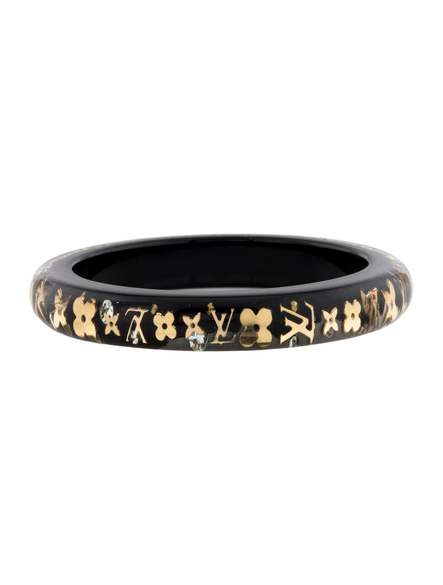 Louis Vuitton Resin & Crystal Inclusion Bangle Bracelet