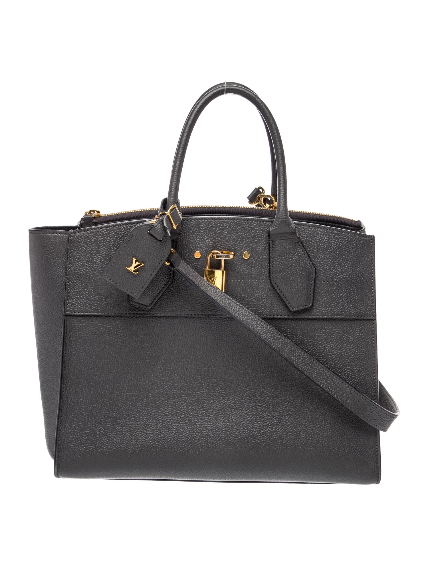 Louis Vuitton LV Monogram City Steamer MM - Grey Handle Bags