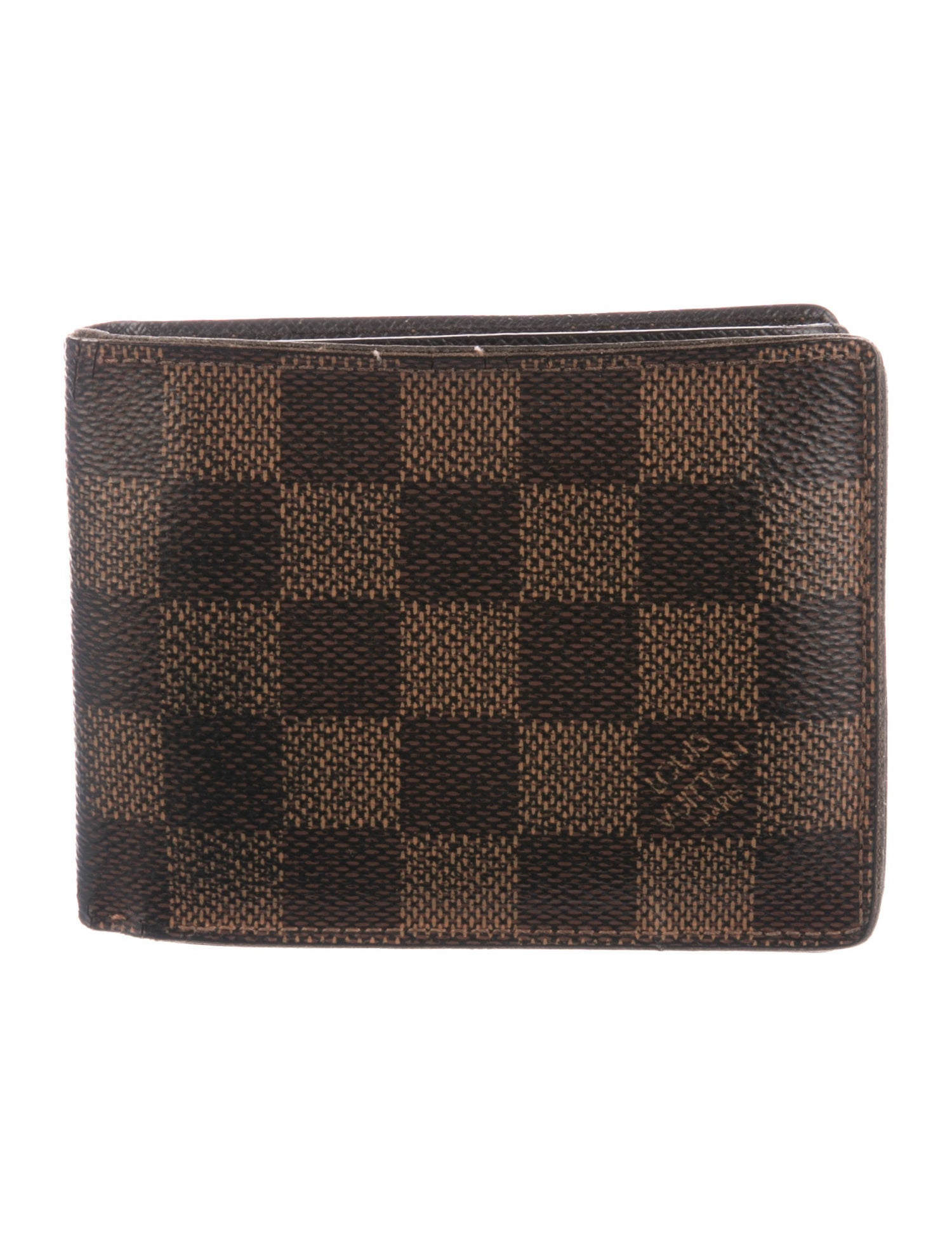 Louis Vuitton 2018 Damier Ebene Pattern Bifold Wallet