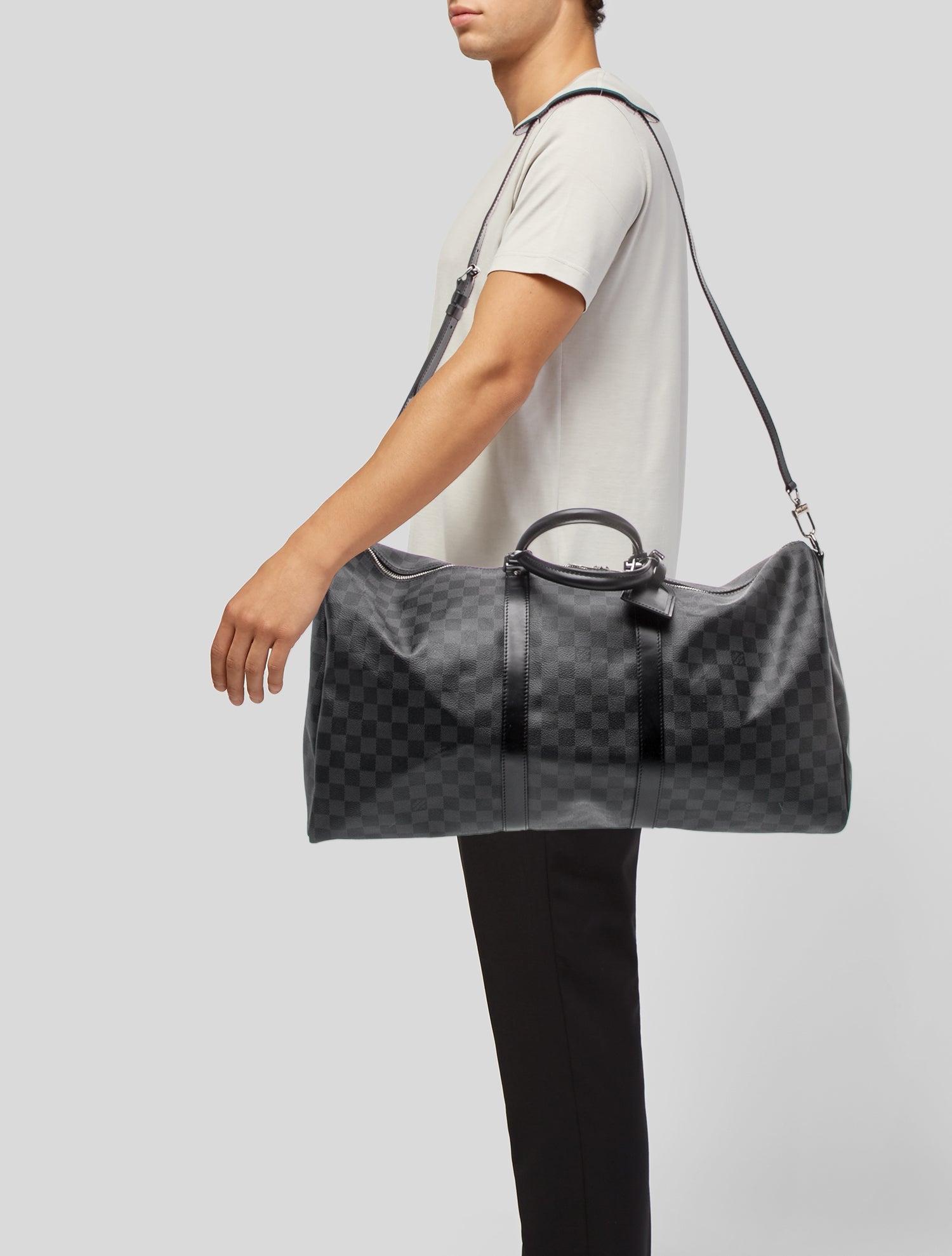 Louis Vuitton Damier Graphite Keepall Bandouliere 55