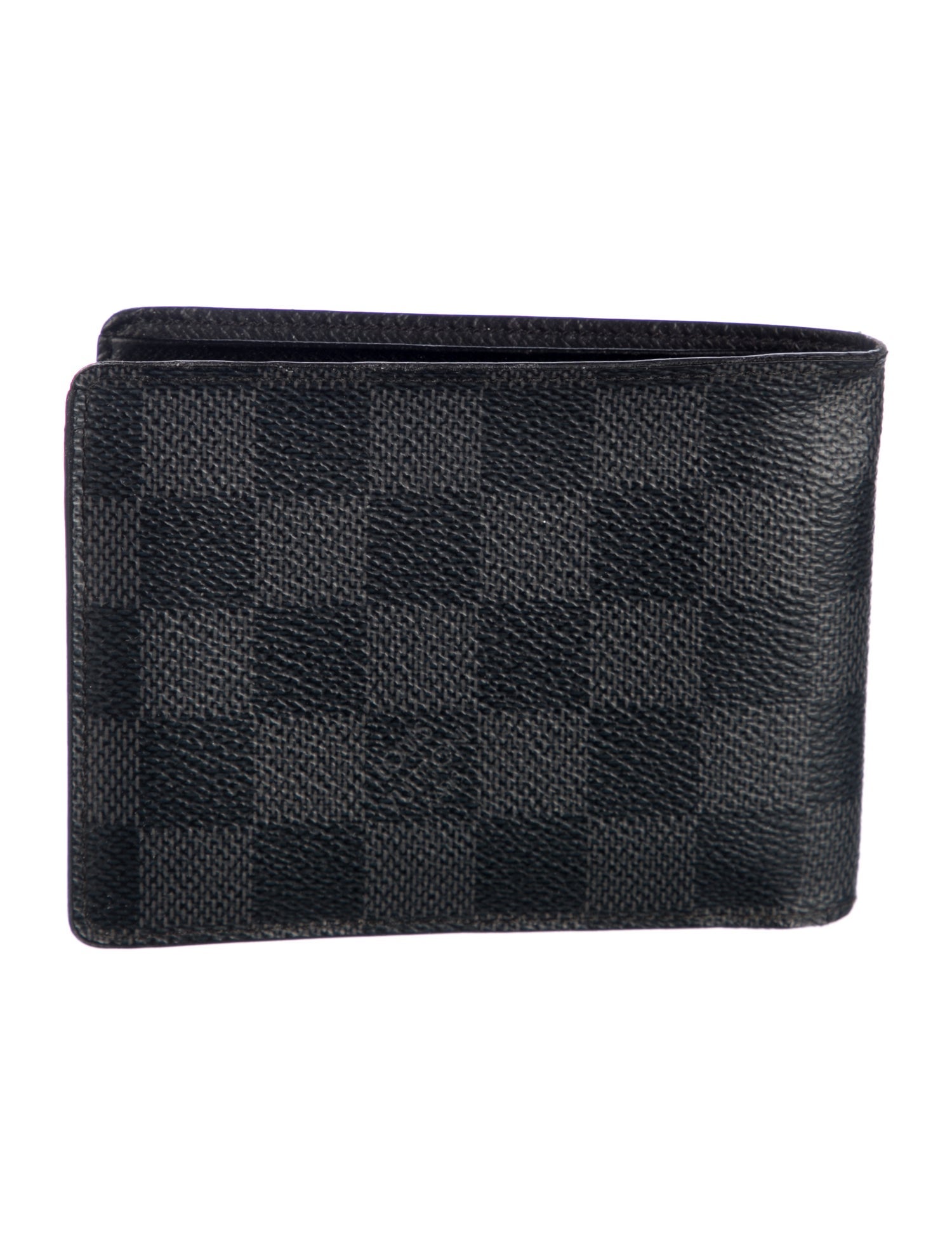Louis Vuitton 2008 Damier Graphite Pattern Multiple Wallet