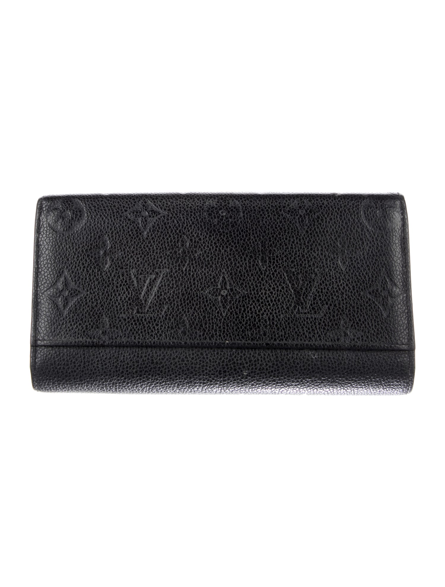 Louis Vuitton LV Monogram Empreinte Leather Sarah Wallet