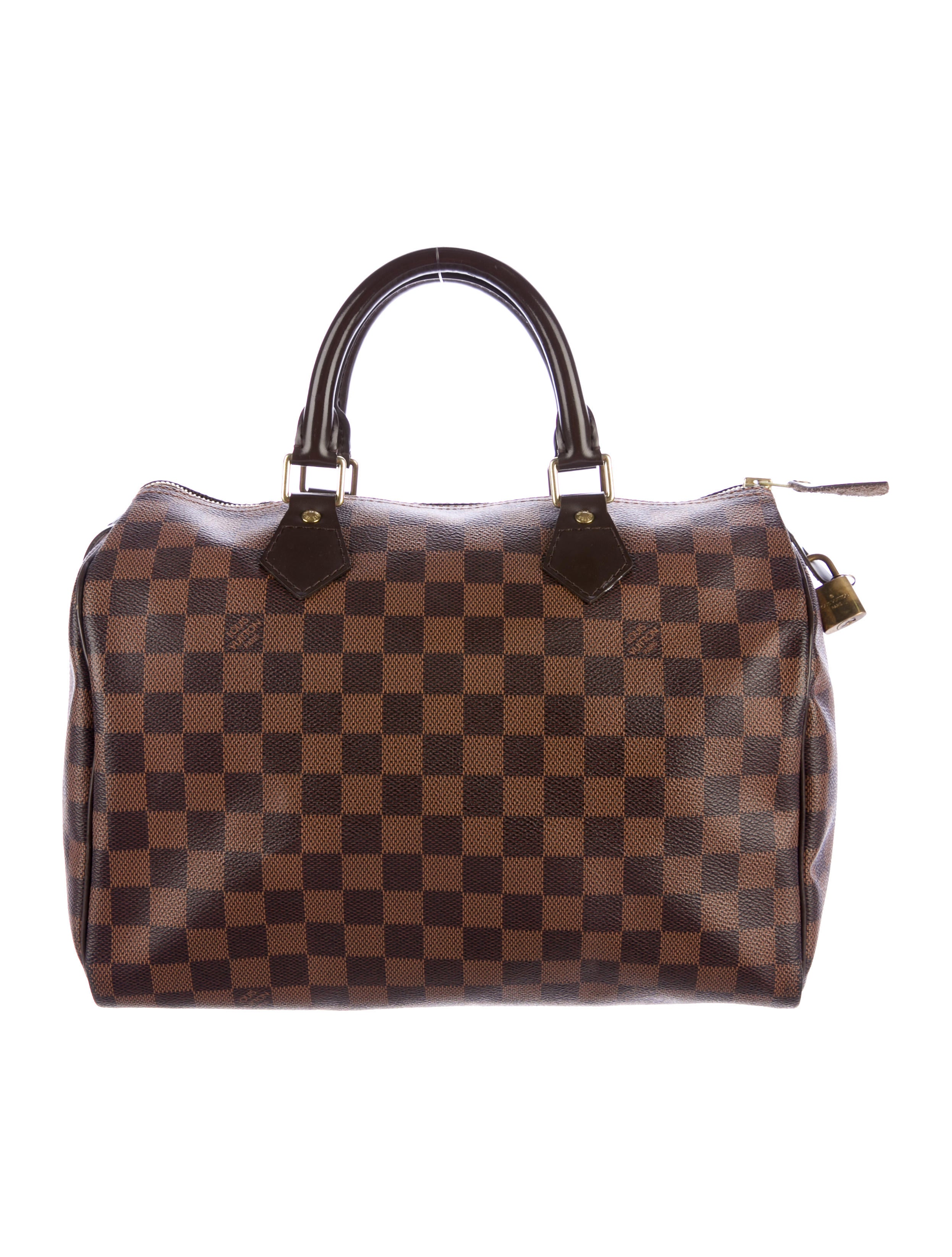 louis vuitton damier speedy 30 handbags lou126752 the realreal louis vuitton damier speedy 30 handbags lou126752 the realreal
