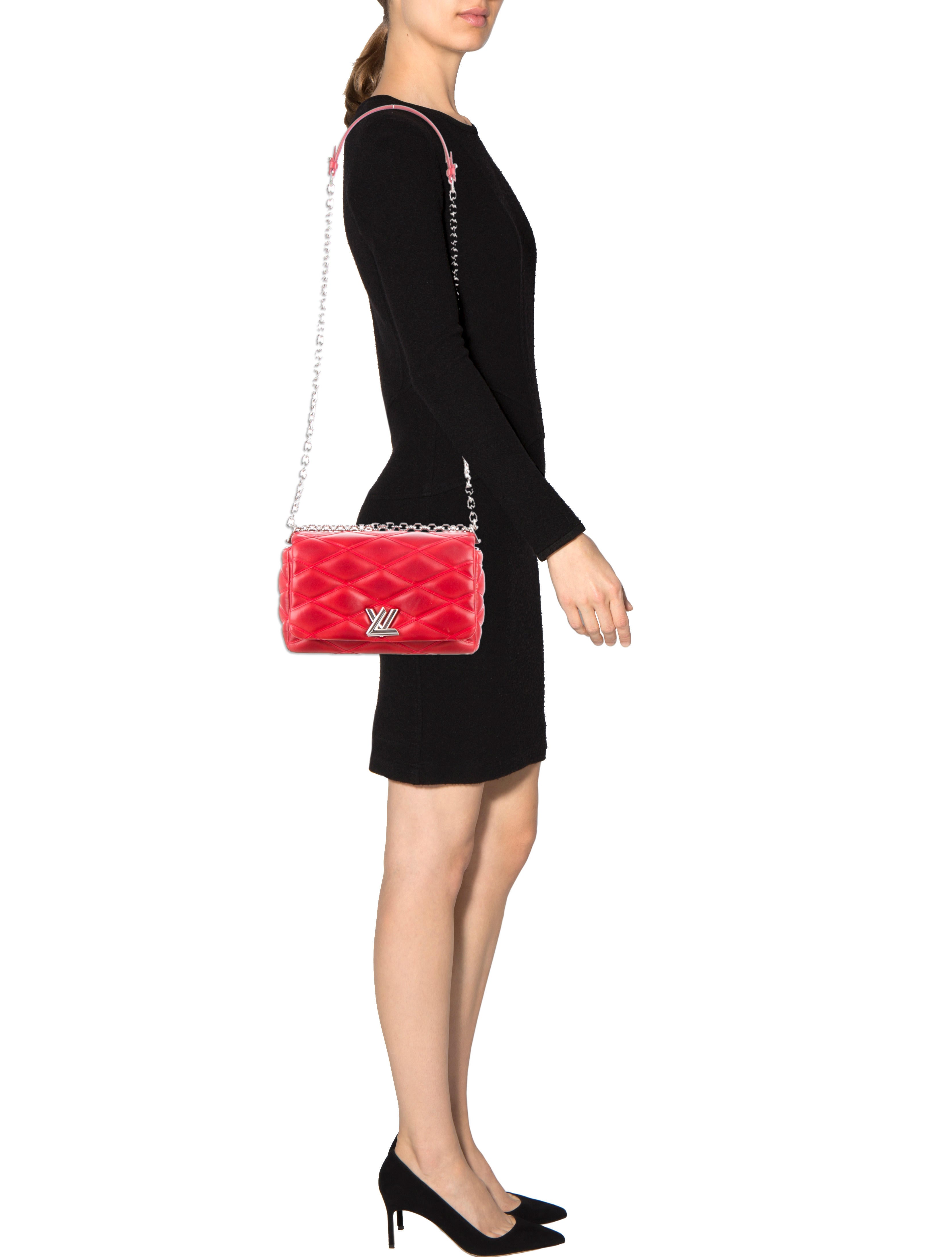 Louis Vuitton 2015 GO14 Malletage PM Red Shoulder Bags, Handbags