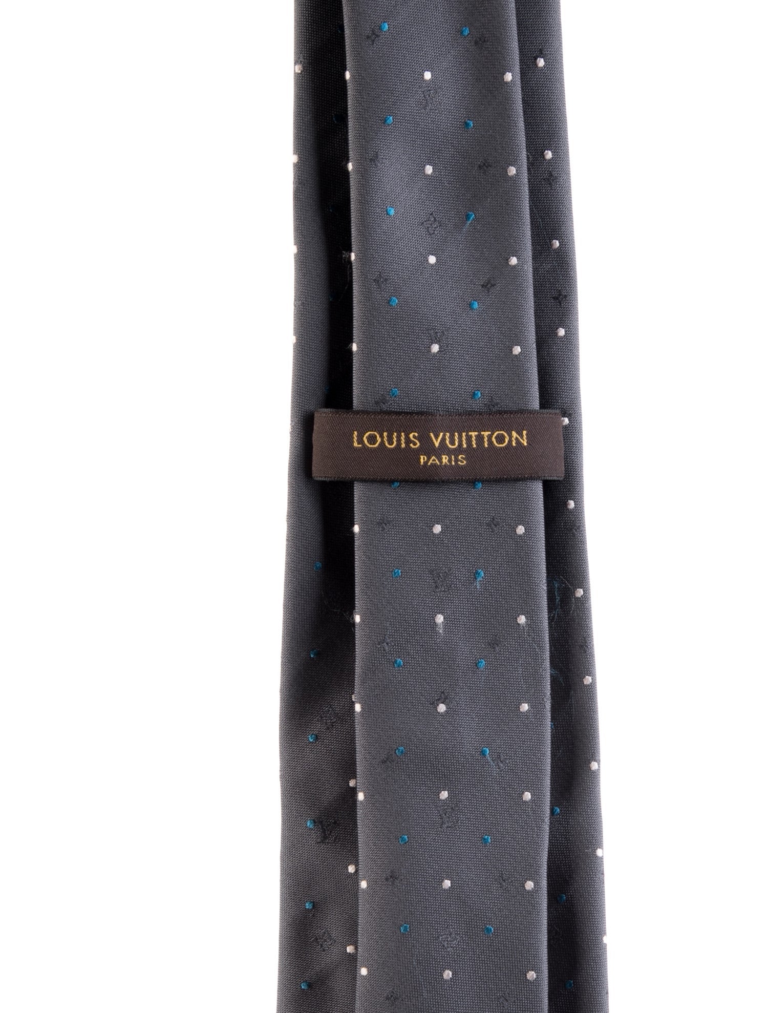 Louis Vuitton Pattern Print Silk Tie