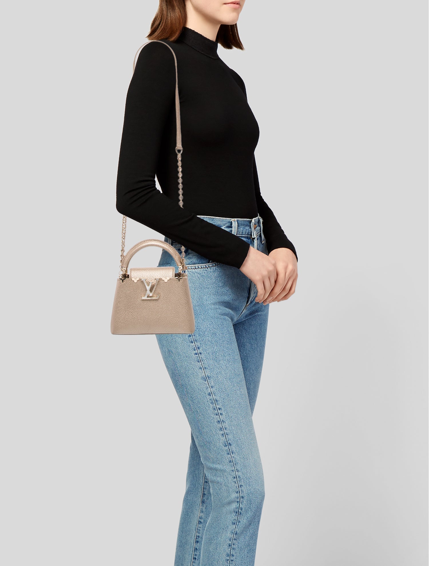 Louis Vuitton Taurillon Leather Flower Crown Capucines Mini