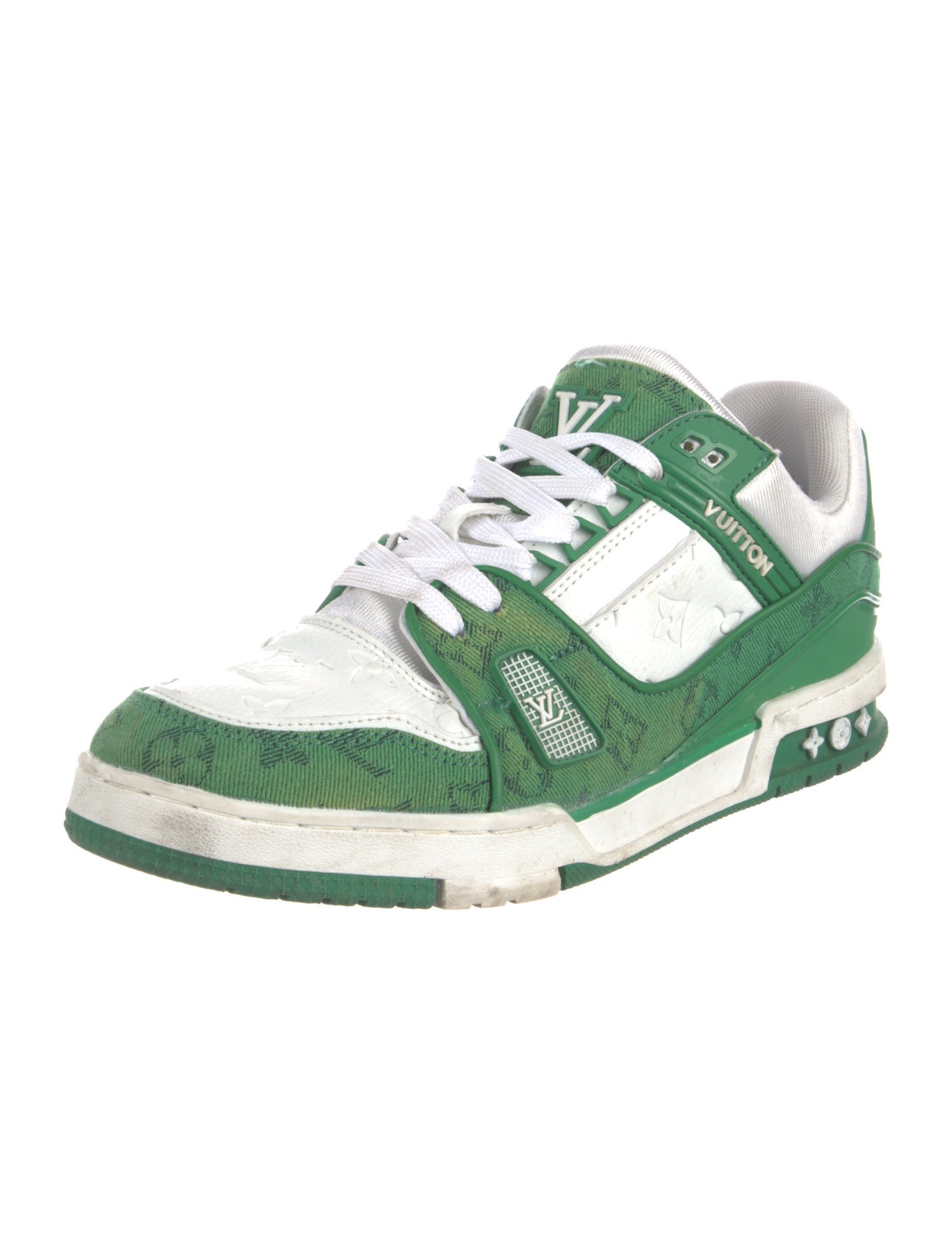 Louis Vuitton LV Monogram Embossed Leather Sneakers