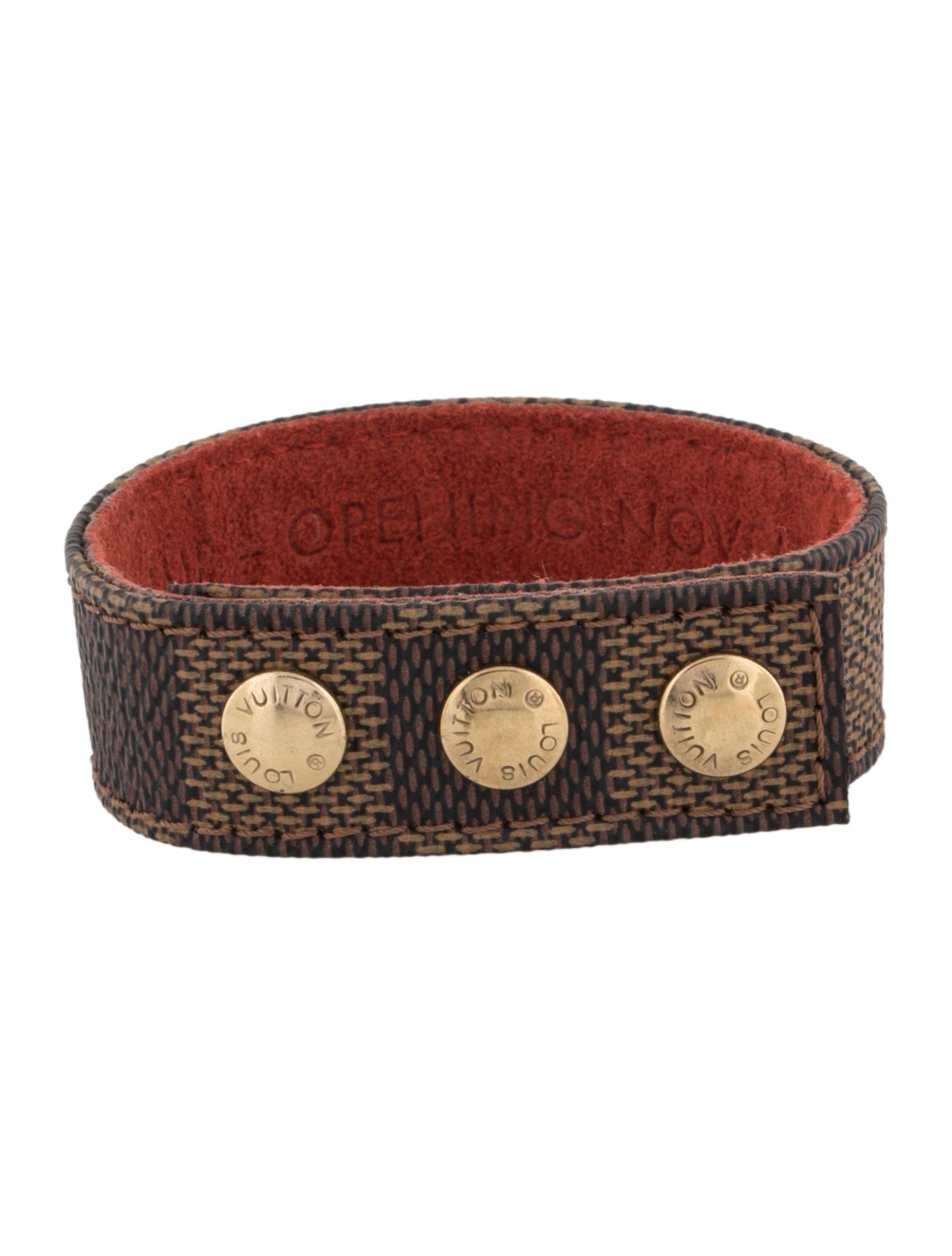 Louis Vuitton Damier Ebene Canvas Waikiki Gump 1999 Wrap Bracelet