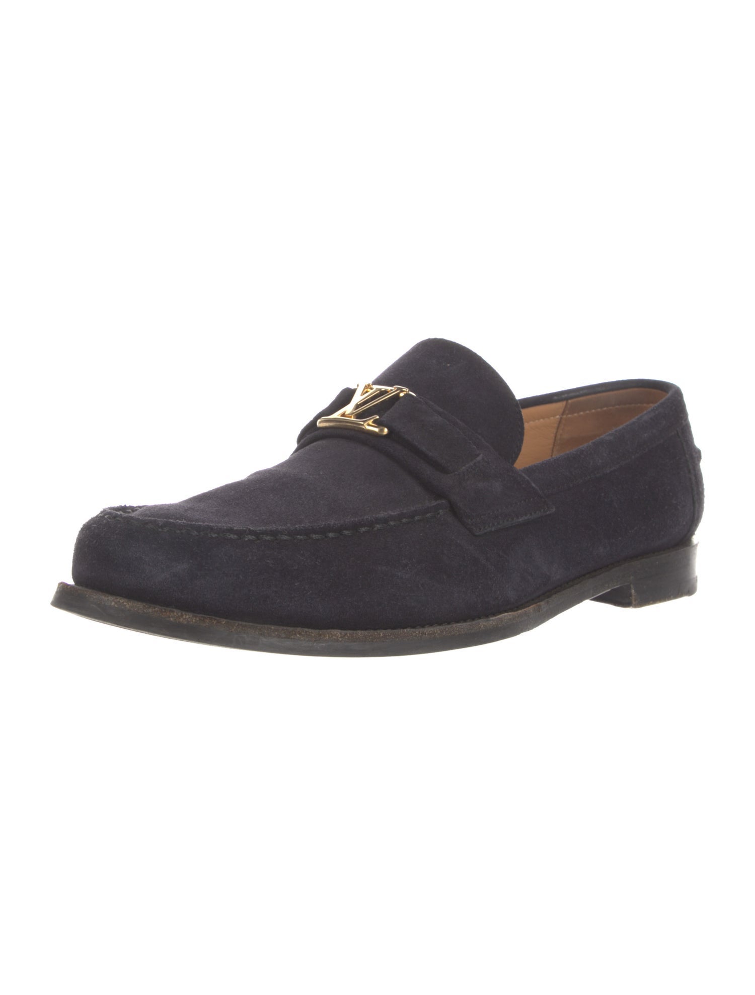 Louis Vuitton LV Monogram Suede Loafers