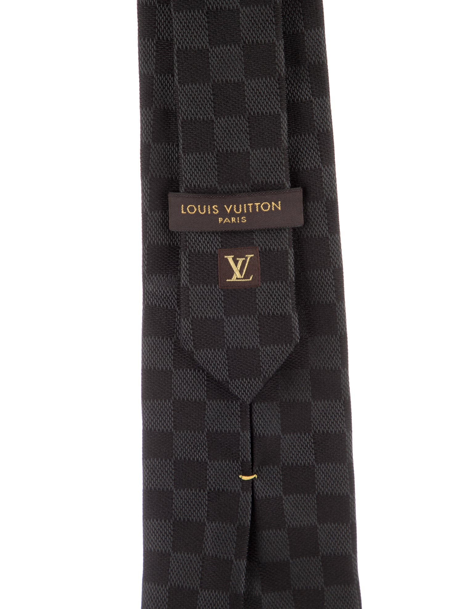 Louis Vuitton Checkered Silk Tie