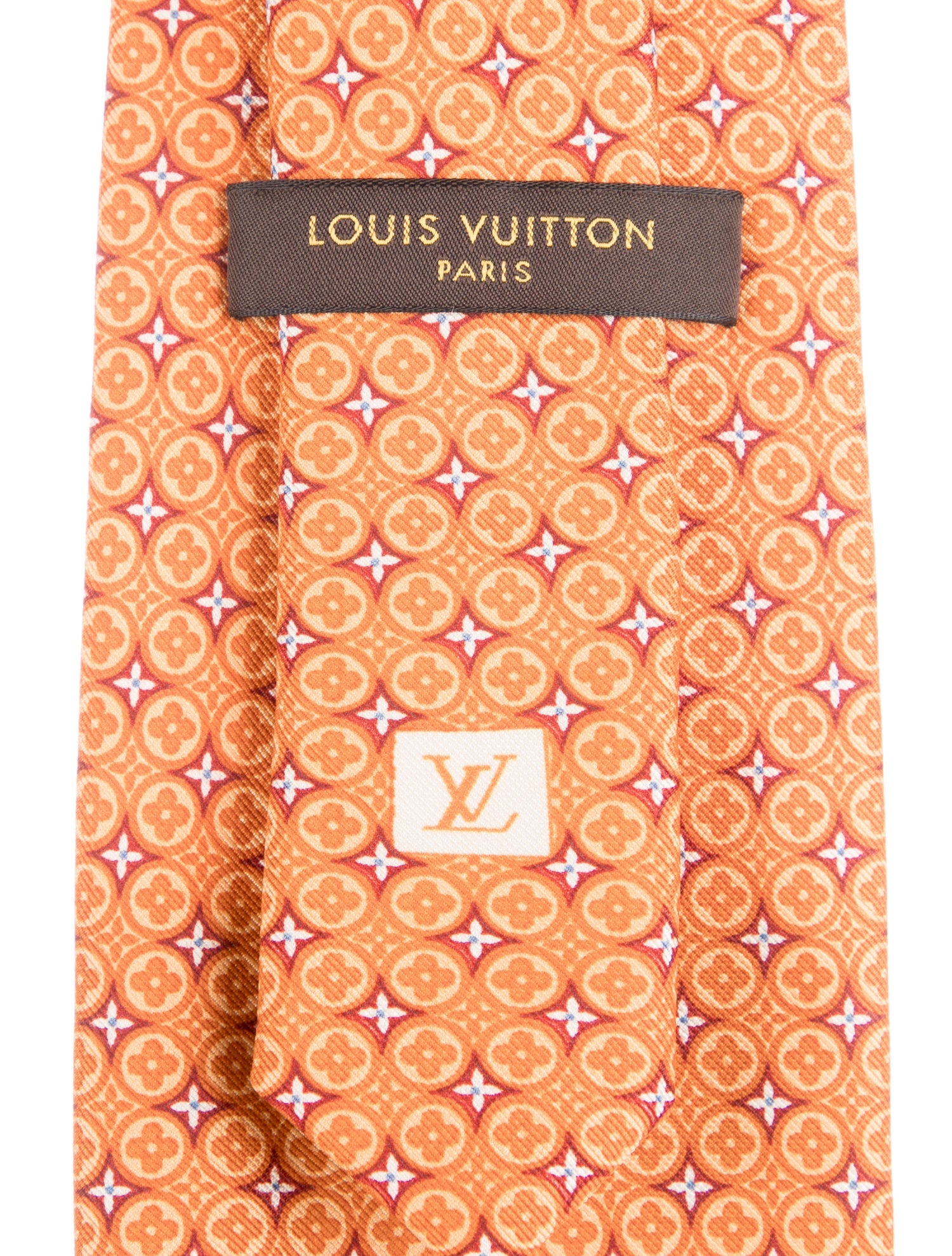 Louis Vuitton Silk Pattern Print Tie
