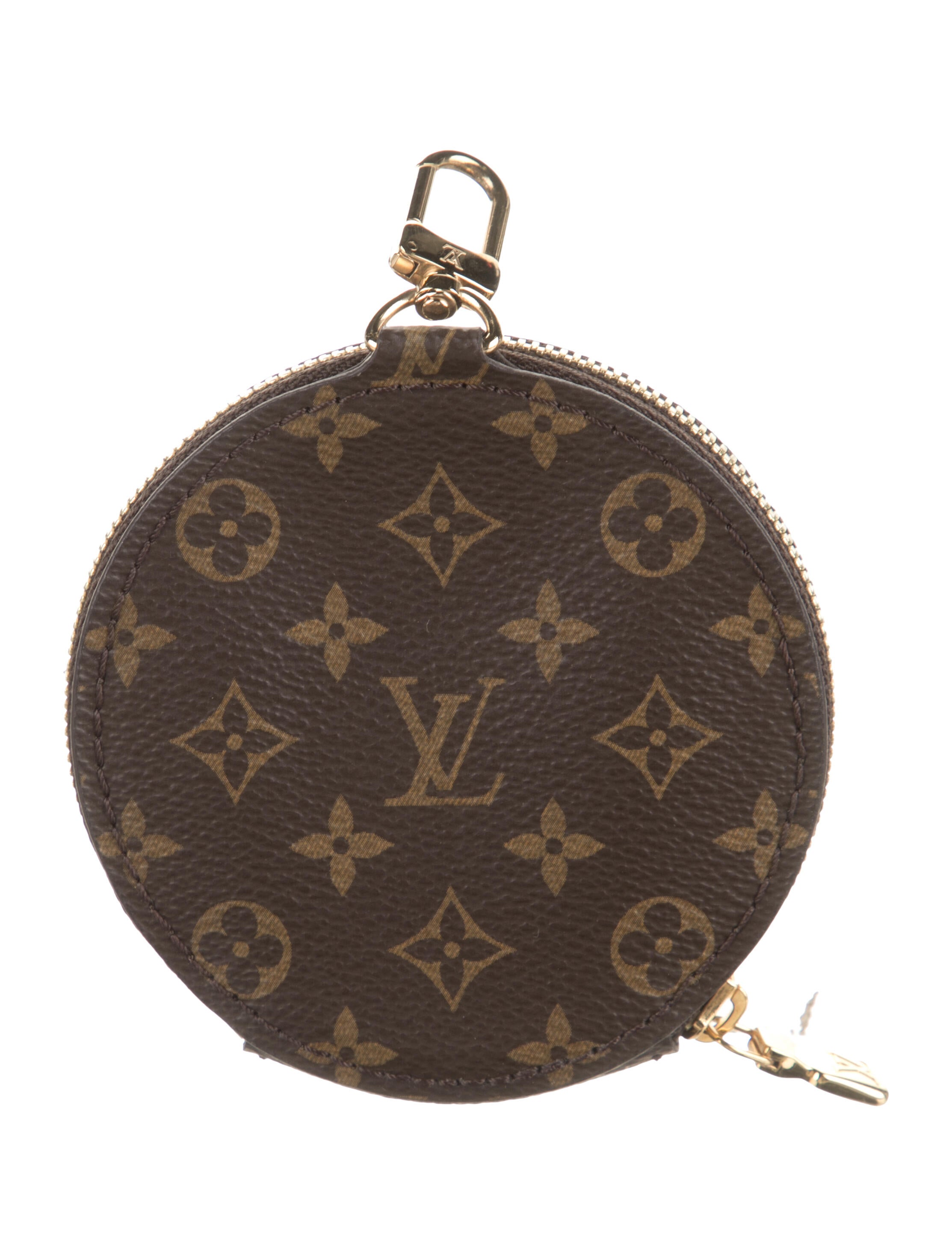 Louis Vuitton LV Monogram Coated Canvas Round Coin Purse