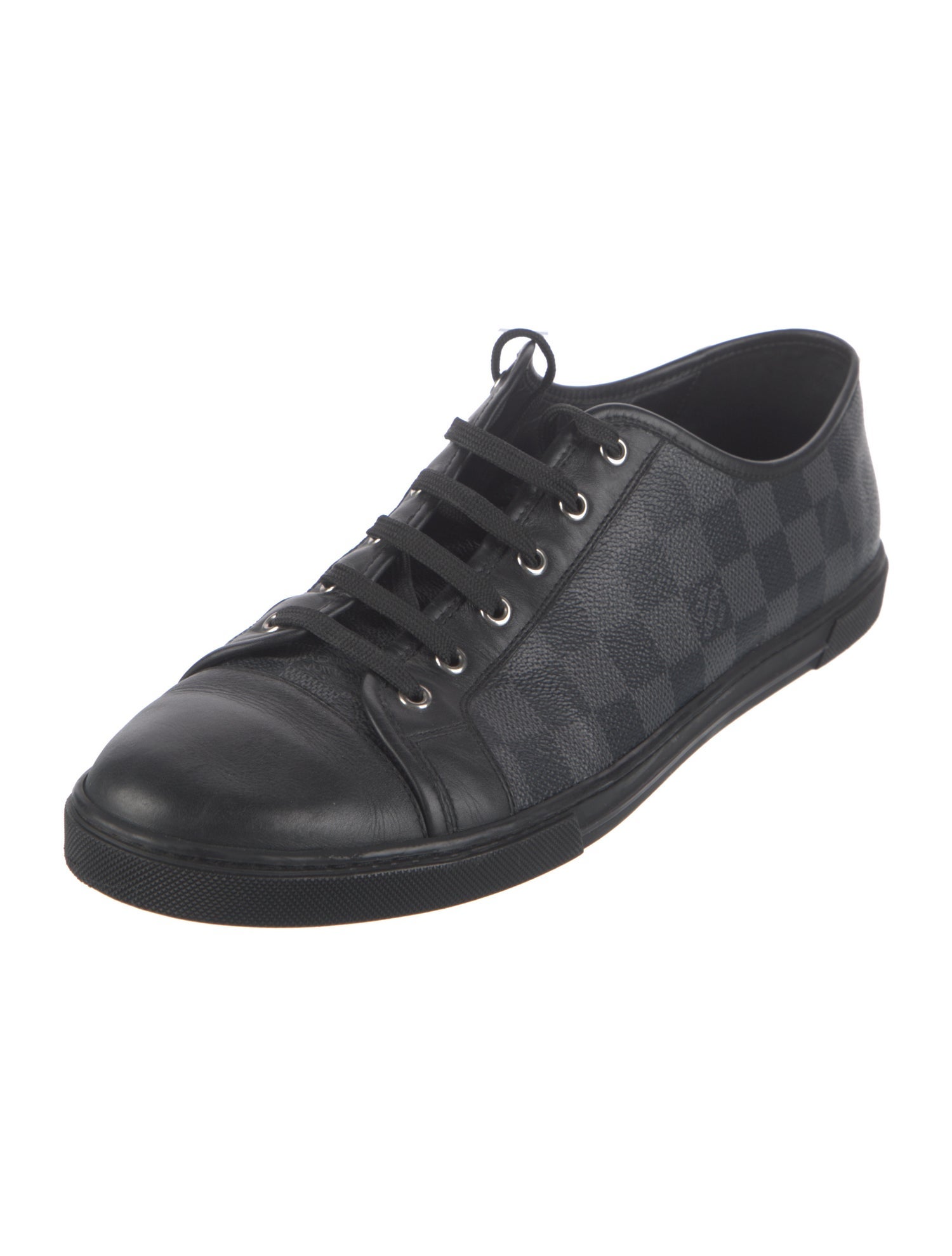 Louis Vuitton Damier Graphite Pattern Leather Sneakers