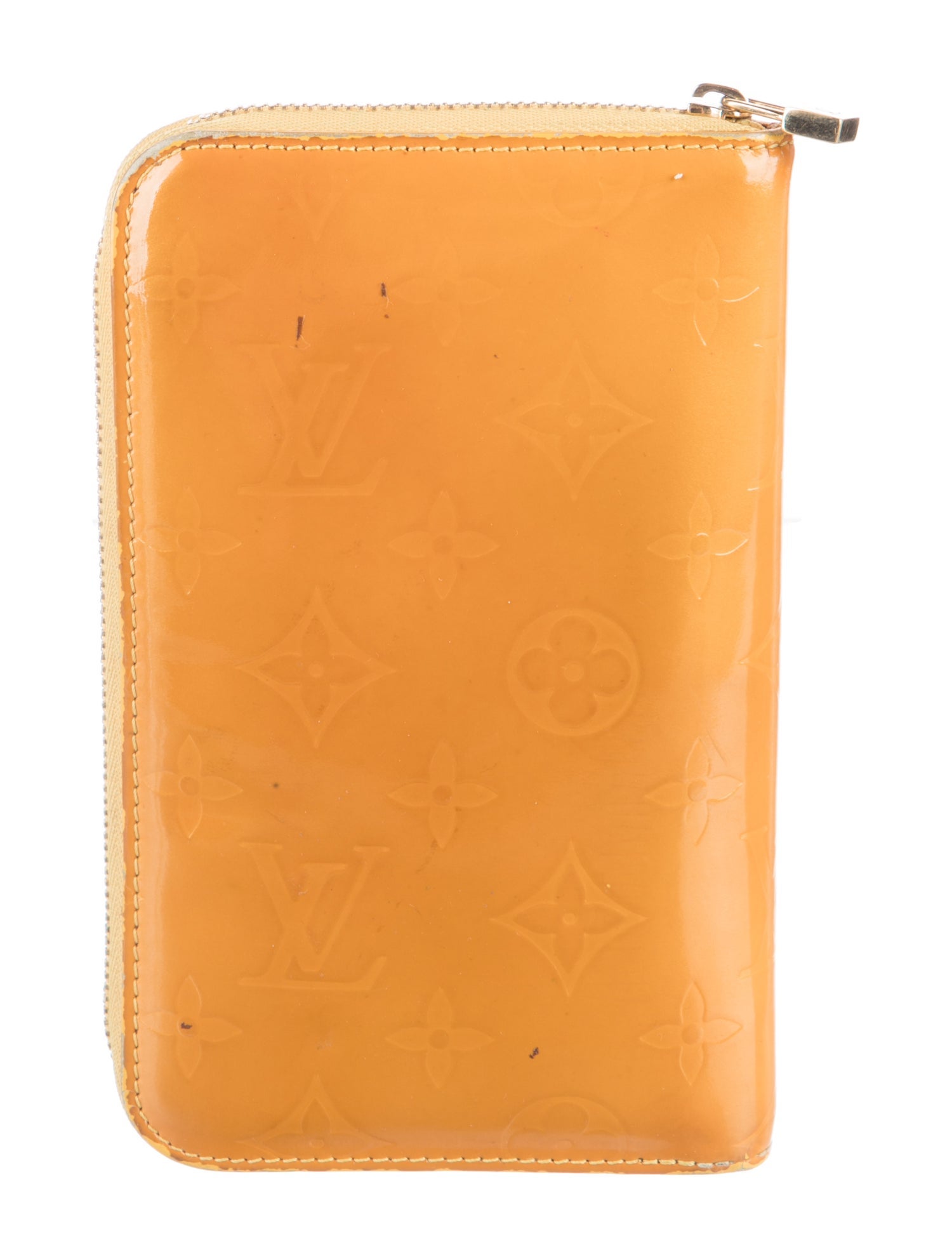 Louis Vuitton Monogram Vernis Vernis Patent Leather Zippy Compact Wallet