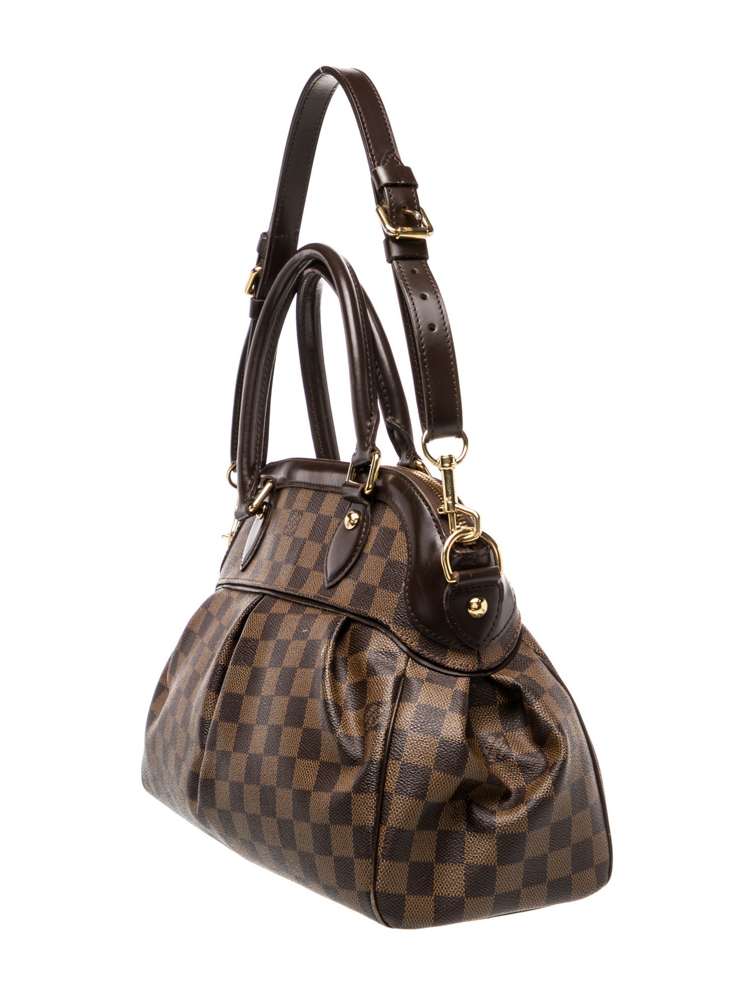Louis Vuitton バケット Louis Vuitton Damier Ebene Trevi PM - Brown Handle Bags, Handbags