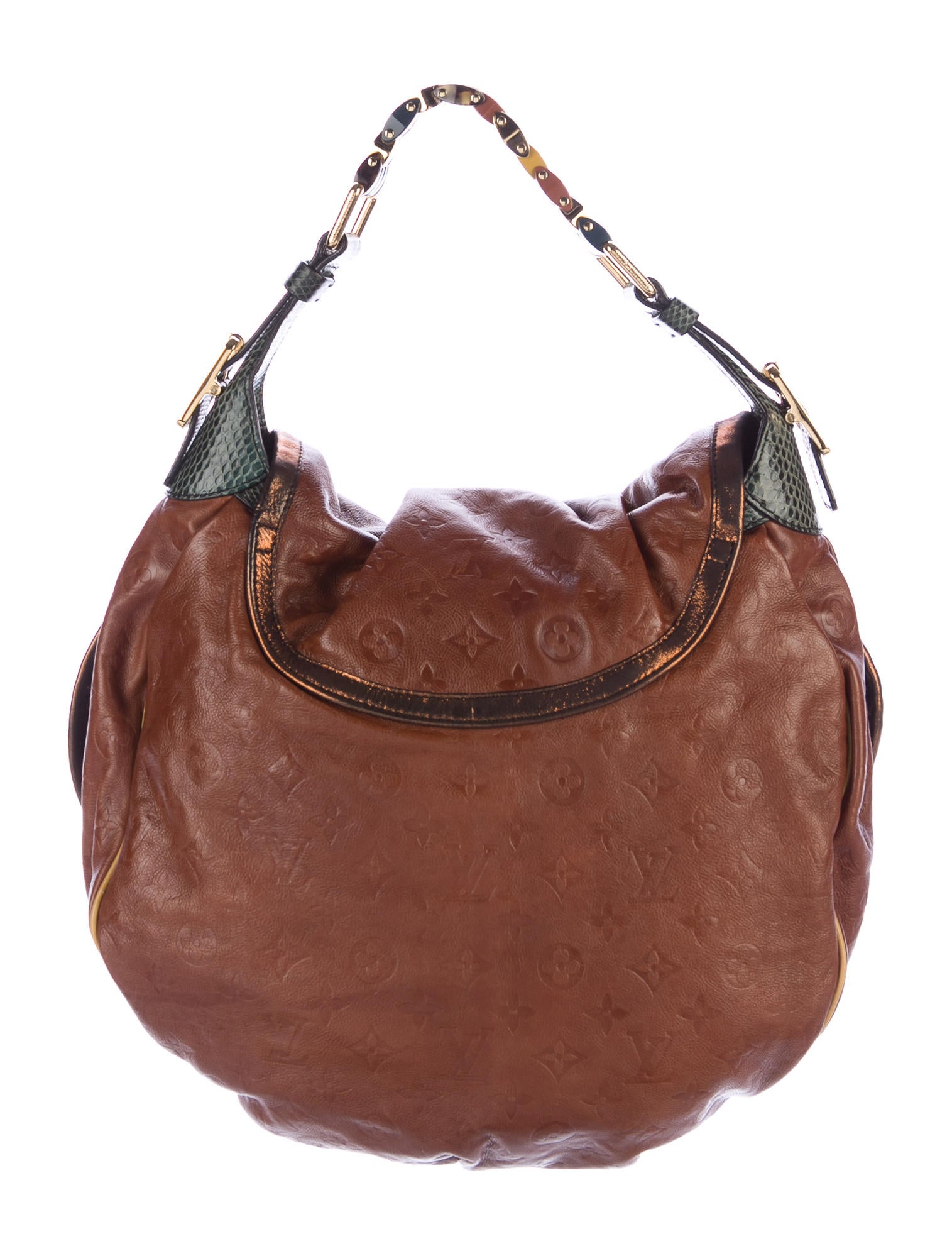 Louis Vuitton SnakeskinTrimmed Epices Kalahari GM Handbags