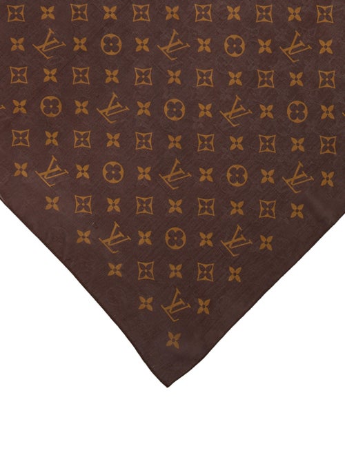 Louis Vuitton Monogram Silk Pocket Square Suiting Accessories