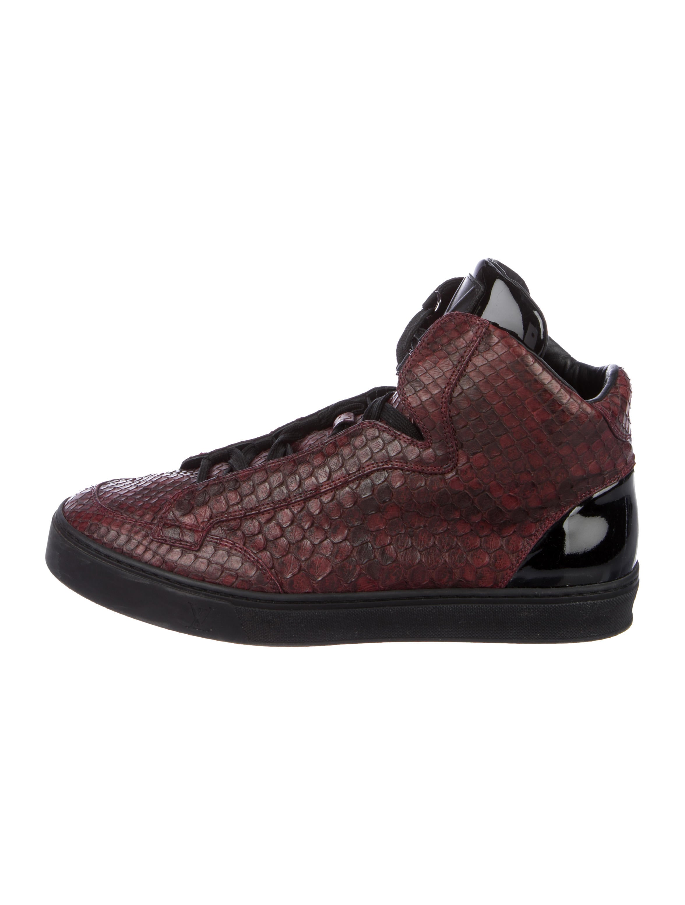 Louis Vuitton Python High-Top Sneakers