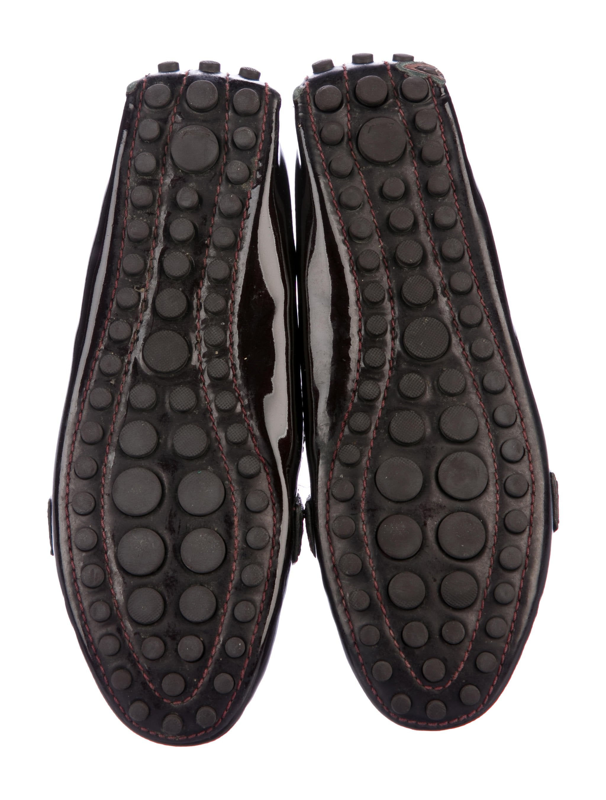 logo patent leather loafers