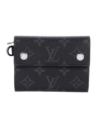 Louis Vuitton Monogram Eclipse Rivets Chain Wallet