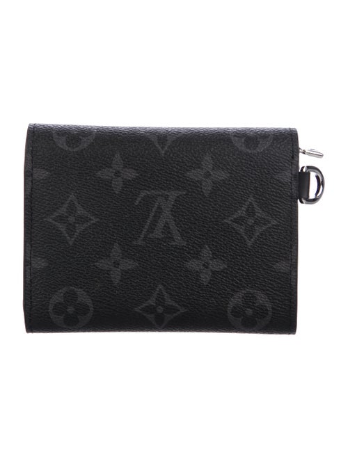 Louis Vuitton Monogram Eclipse Rivets Chain Wallet